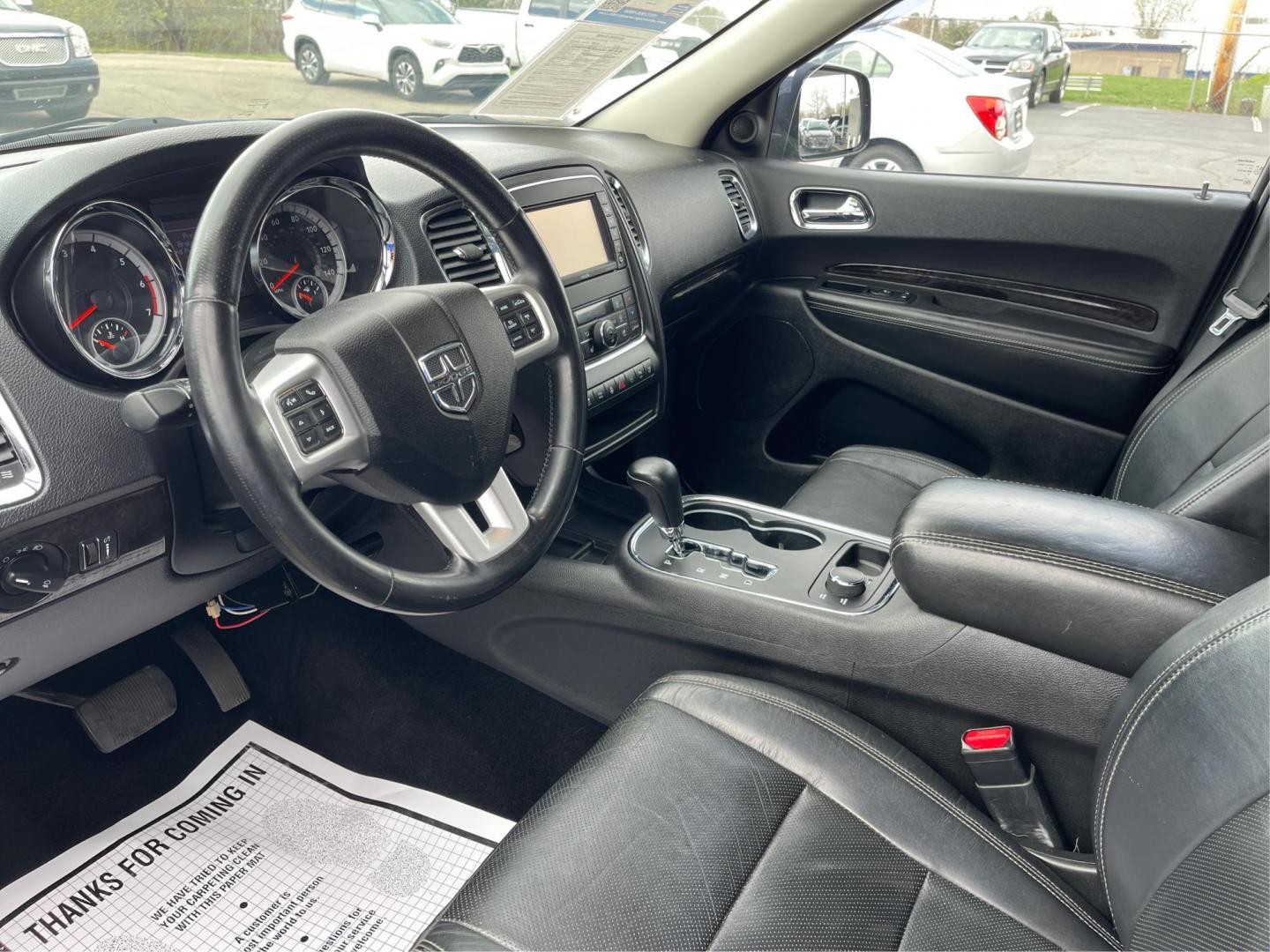 2012 Dodge Durango Citadel (1C4SDJET9CC) with an 3.6L V-6 DOHC engine, located at 8750 N County Rd 25A, Piqua, OH, 45356, (937) 908-9800, 40.164391, -84.232513 - Third Row - Photo#8