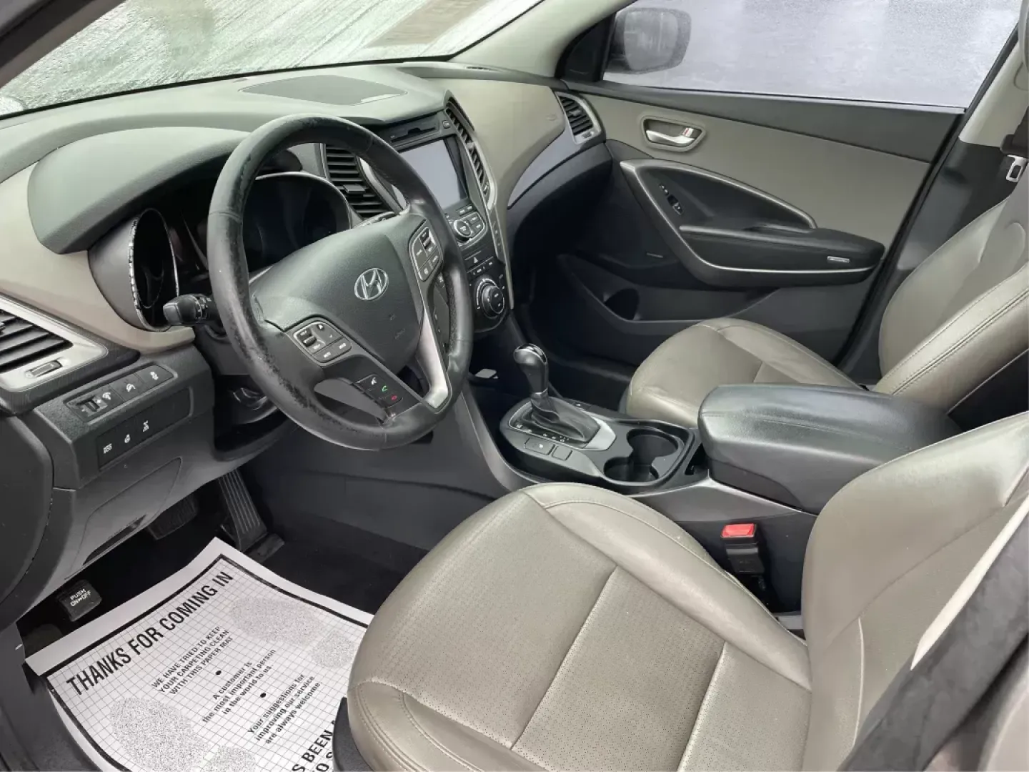 2013 Mineral Gray Hyundai Santa Fe Sport 2.4 AWD (5XYZUDLBXDG) with an 2.4L L4 DOHC 16V engine, 6-Speed Automatic transmission, located at 1184 Kauffman Ave, Fairborn, OH, 45324, (937) 908-9800, 39.807072, -84.030914 - 2013 Hyundai Santa Fe Sport 2.4 AWD - Photo#8
