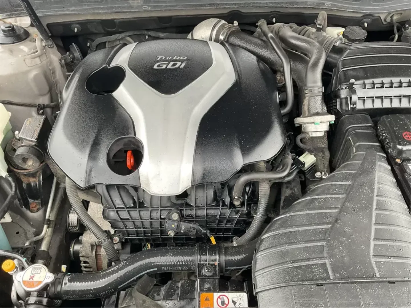 2014 Kia Optima SX Turbo (5XXGR4A63EG) with an Theta II 2L I-4 gasoline direct injection engine, located at 1951 S Dayton Lakeview Rd., New Carlisle, OH, 45344, (937) 908-9800, 39.890999, -84.050255 - 2014 Kia Optima SX Turbo - Photo#10