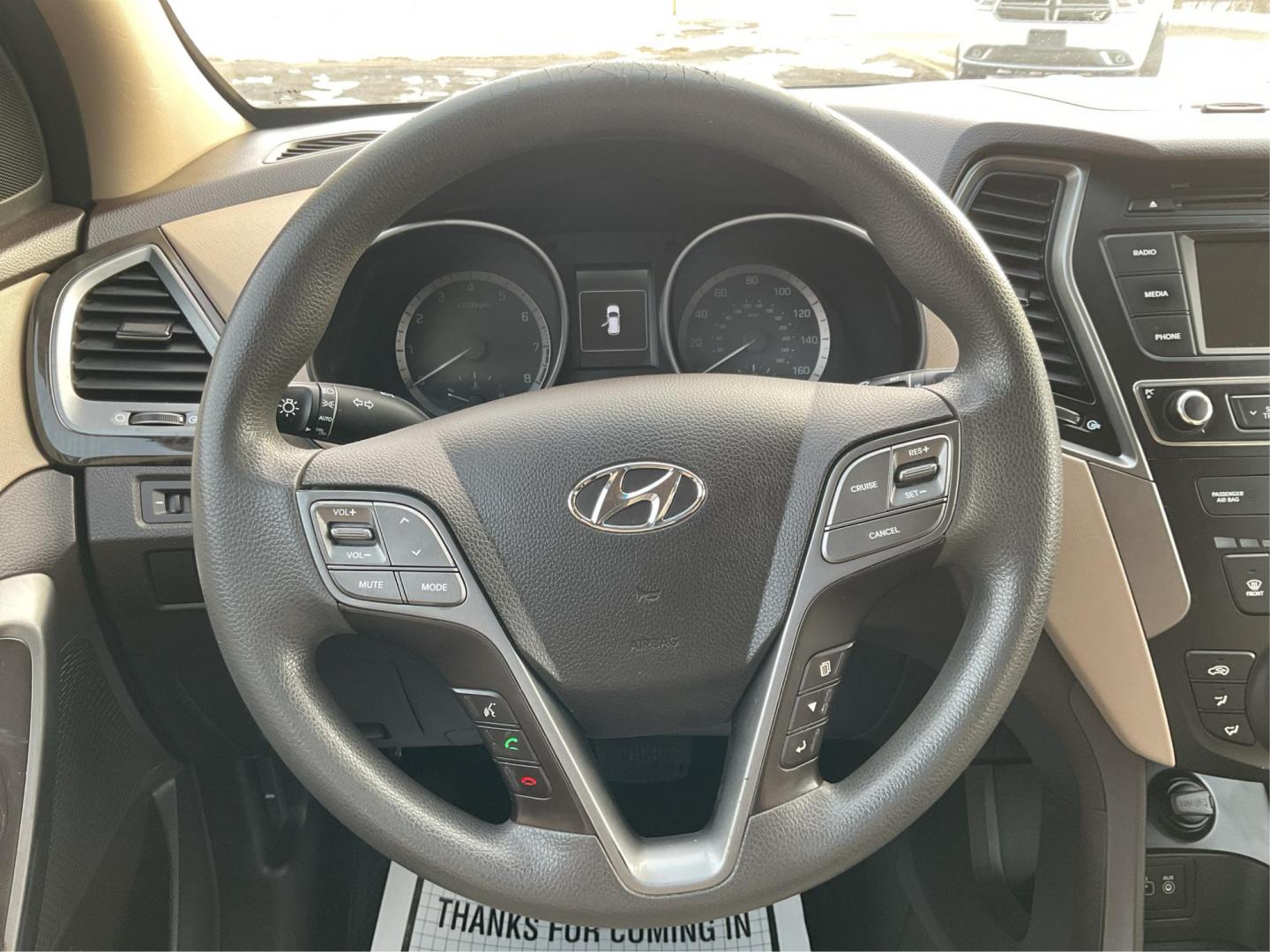 2017 Hyundai Santa Fe Sport 2.4L (5XYZT3LBXHG) with an Theta II 2.4L I-4 gasoline direct injection engine, located at 1099 N County Rd 25A , Troy, OH, 45373, (937) 908-9800, 40.057079, -84.212883 - 2017 Hyundai Santa Fe Sport 2.4L - Photo#15