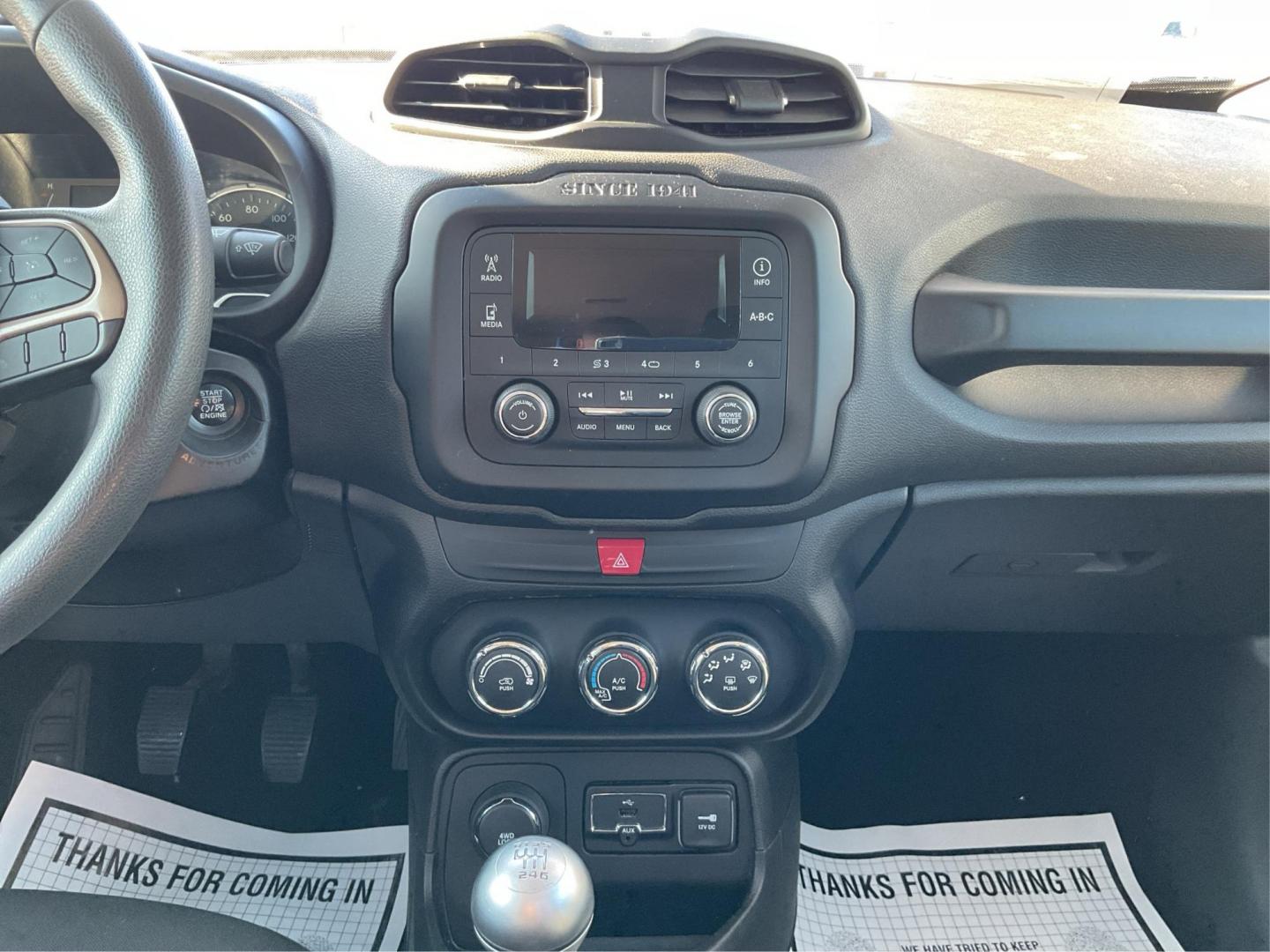2017 Jeep Renegade Sport 4x4 (ZACCJBAH3HP) with an MultiAir 1.4L I-4 variable valve control engine, Manual transmission, located at 1099 N County Rd 25A , Troy, OH, 45373, (937) 908-9800, 40.057079, -84.212883 - 2017 Jeep Renegade Sport 4x4 - Photo#10