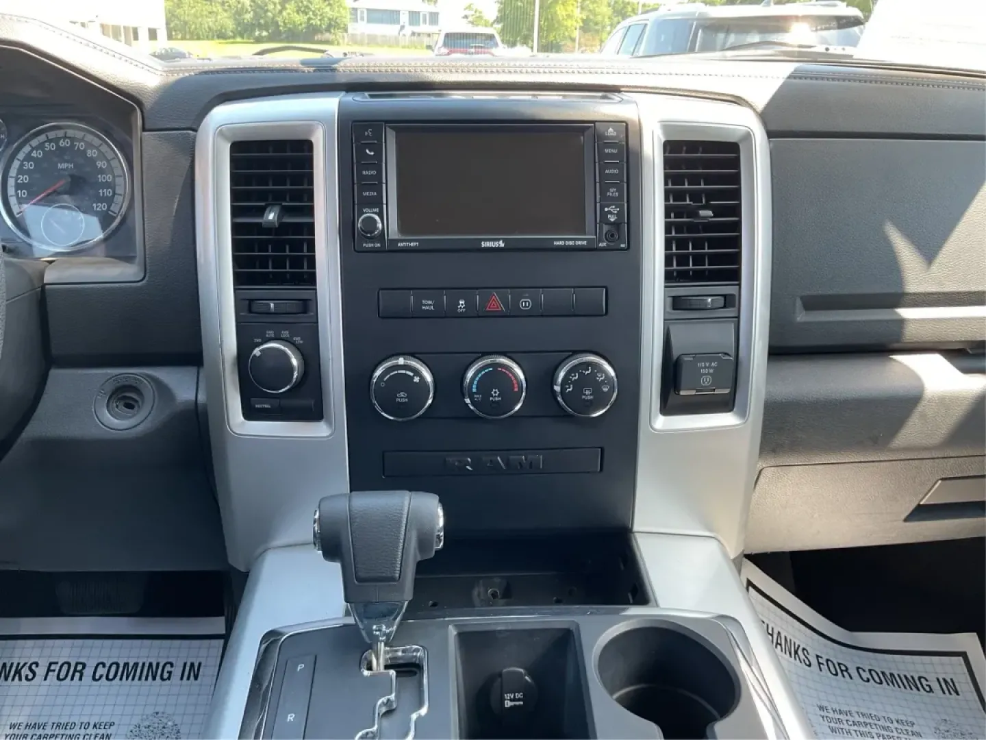 2012 Black Ram 1500 Sport Quad Cab 4WD (1C6RD7HT2CS) with an 5.7L V8 OHV 16V engine, 6-Speed Automatic transmission, located at 1230 East Main St, Xenia, OH, 45385, (937) 908-9800, 39.688026, -83.910172 - 2012 Ram 1500 Sport Quad Cab 4WD - Photo#12