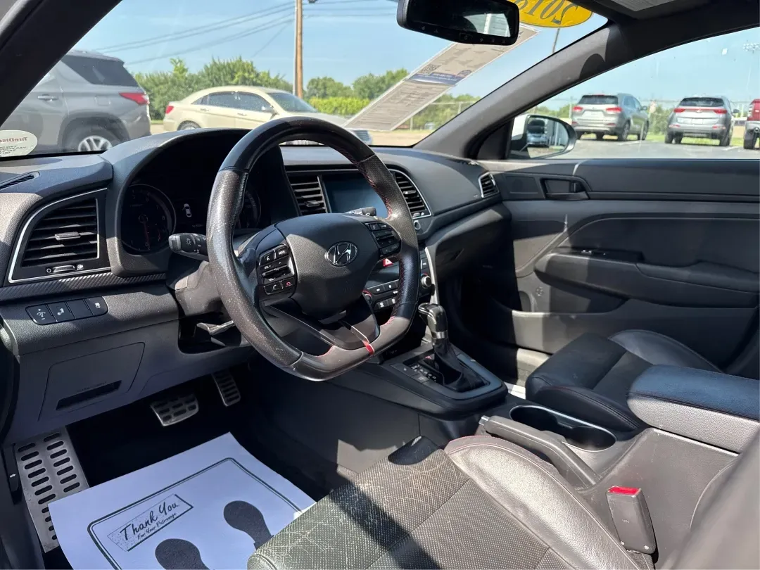 2018 Hyundai Elantra Sport (KMHD04LB6JU) with an 1.6L I-4 gasoline direct injection engine, located at 1184 Kauffman Ave, Fairborn, OH, 45324, (937) 908-9800, 39.807072, -84.030914 - ### Elevate Your Daily Commute with the 2018 Hyundai Elantra Sport at Advantage Car and Credit!<br /> <br /> Are you ready to enhance your daily life with a reliable vehicle that balances performance, comfort, and style? Look no further than the stunning 2018 Hyundai Elantra Sport, available now at - Photo#9