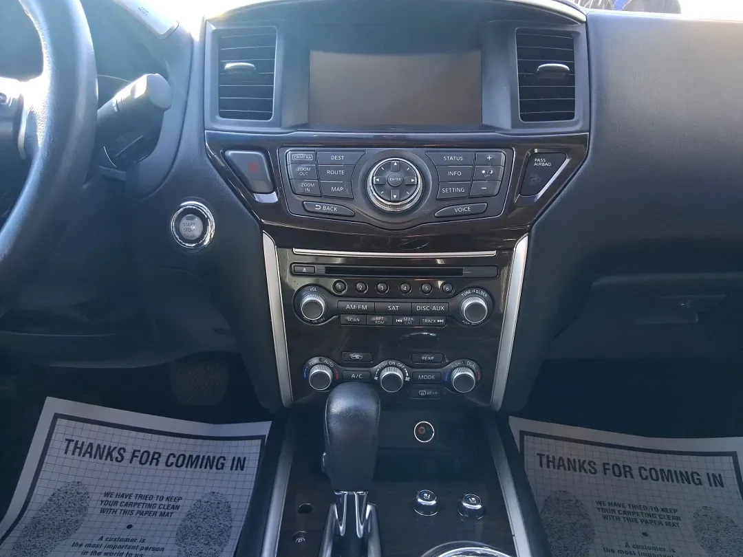 2013 Super Black Nissan Pathfinder Platinum 4WD (5N1AR2MMXDC) with an 3.5L V6 DOHC 24V engine, Continuously Variable Transmission transmission, located at 401 Woodman Dr, Riverside, OH, 45431, (937) 908-9800, 39.760899, -84.123421 - Picture your next weekend: the kids loaded up for a day at the National Museum of the U.S. Air Force, a cooler in the back for a picnic at Riverscape MetroPark, and plenty of room for friends or gear-without feeling cramped on I675 or Route 35. This 2013 Nissan Pathfinder Platinum 4WD is built for r - Photo#12