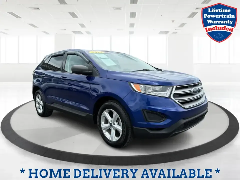2015 Ford Edge SE FWD (2FMTK3G98FB) with an 2.0L L4 DOHC 16V engine, 6-Speed Automatic transmission, located at 8750 N County Rd 25A, Piqua, OH, 45356, (937) 908-9800, 40.164391, -84.232513 - Need an SUV that fits real life in the Miami Valley-school drop-offs, a steady commute down I75, and weekend errands that somehow turn into a full cargo load? This 2015 Ford Edge SE FWD is built for everyday versatility, with comfortable seating for five, a roomy cabin, and practical tech that helps- Photo#0