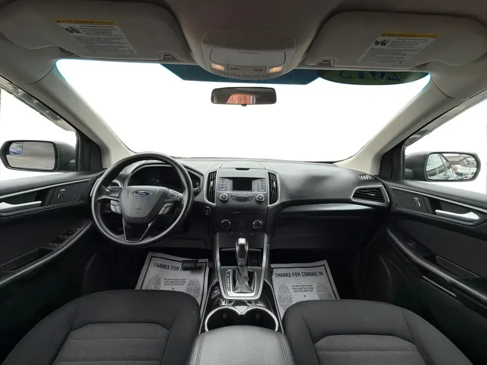 2015 Ford Edge SE FWD (2FMTK3G98FB) with an 2.0L L4 DOHC 16V engine, 6-Speed Automatic transmission, located at 8750 N County Rd 25A, Piqua, OH, 45356, (937) 908-9800, 40.164391, -84.232513 - Need an SUV that fits real life in the Miami Valley-school drop-offs, a steady commute down I75, and weekend errands that somehow turn into a full cargo load? This 2015 Ford Edge SE FWD is built for everyday versatility, with comfortable seating for five, a roomy cabin, and practical tech that helps- Photo#21