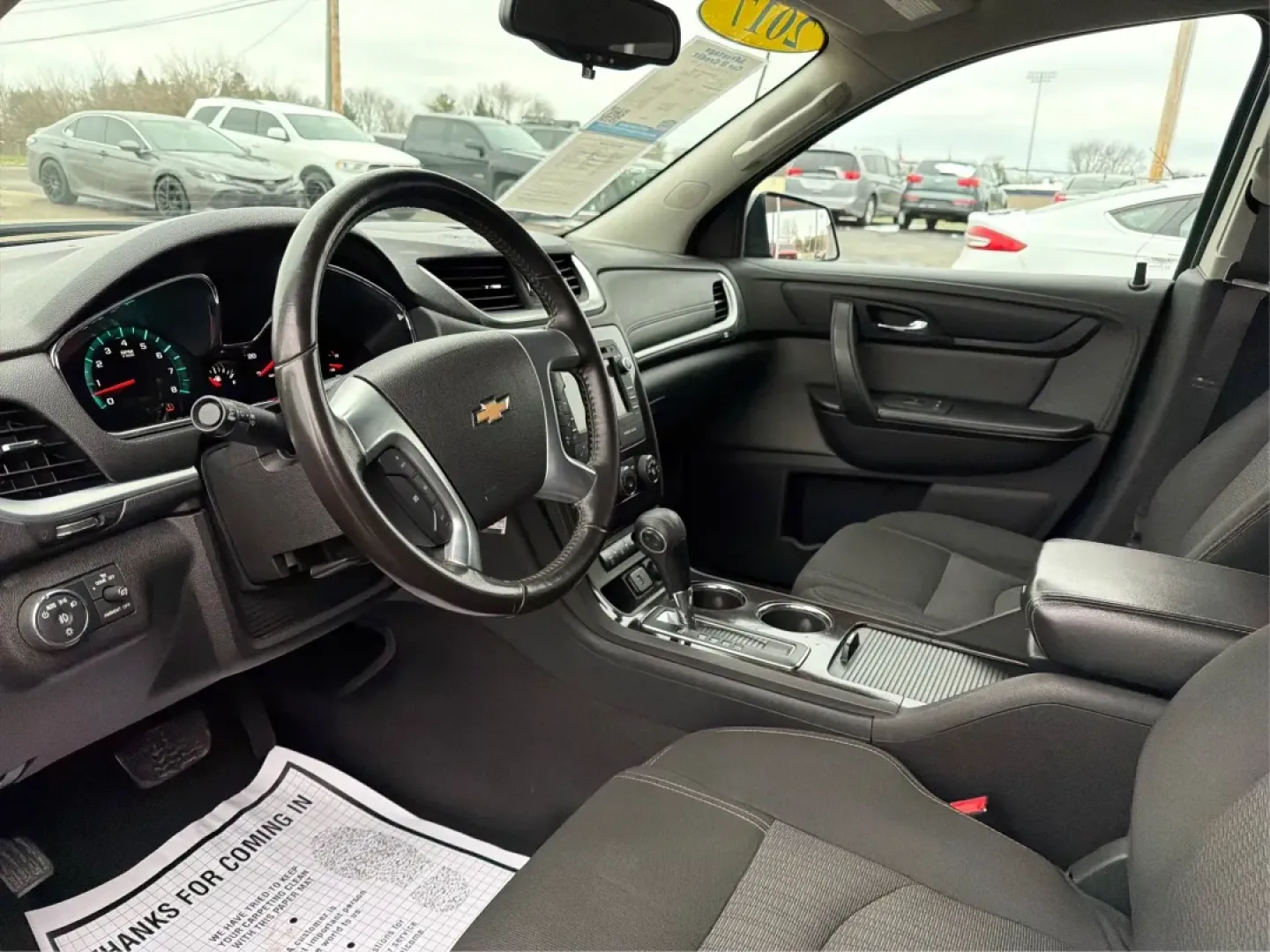 2017 Chevrolet Traverse 1LT AWD (1GNKVGKD7HJ) with an 3.6L V6 DOHC 24V engine, 6-Speed Automatic transmission, located at 8750 N County Rd 25A, Piqua, OH, 45356, (937) 908-9800, 40.164391, -84.232513 - Third Row - Photo#9