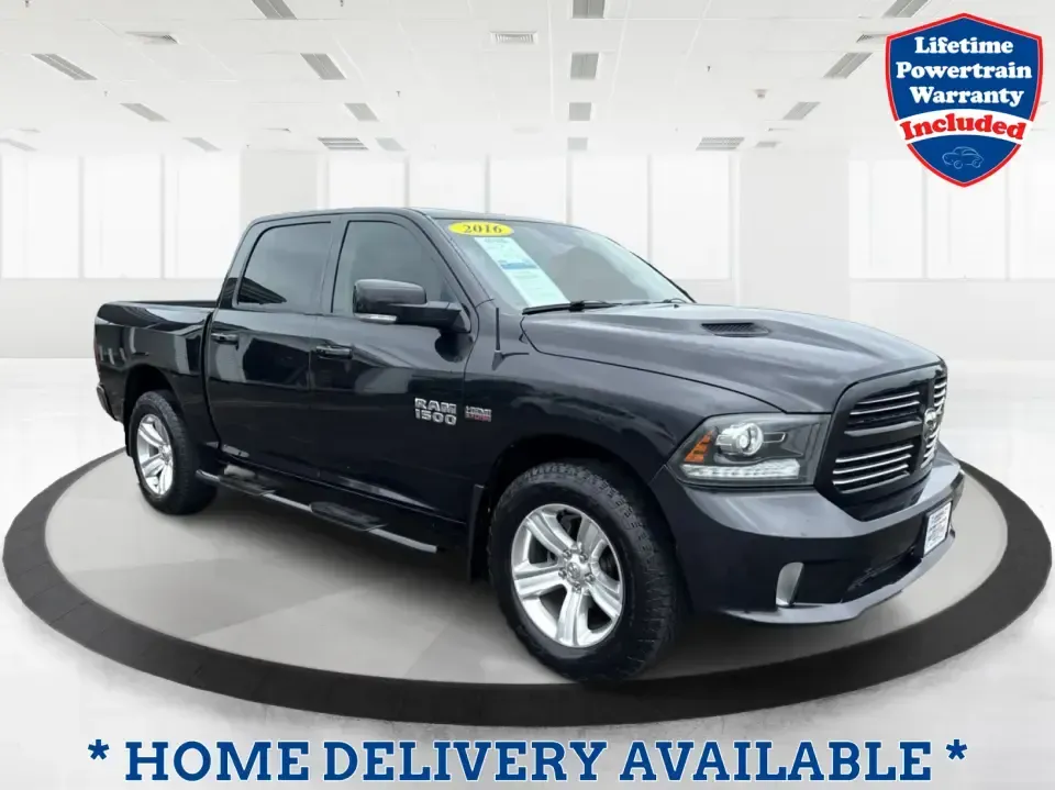2016 Ram 1500 Sport (1C6RR7MT2GS) with an 5.7L V8 OHV 16V engine, 6A transmission, located at 4508 South Dixie Dr, Moraine, OH, 45439, (937) 908-9800, 39.689976, -84.218452 - **Unleash Your Adventurous Spirit with the 2016 Ram 1500 Sport!**<br /> <br /> Are you ready to elevate your driving experience? Whether you're navigating the daily grind of your commute, transporting the kids to soccer practice, or gearing up for a weekend adventure, the 2016 Ram 1500 Sport is desi - Photo#0