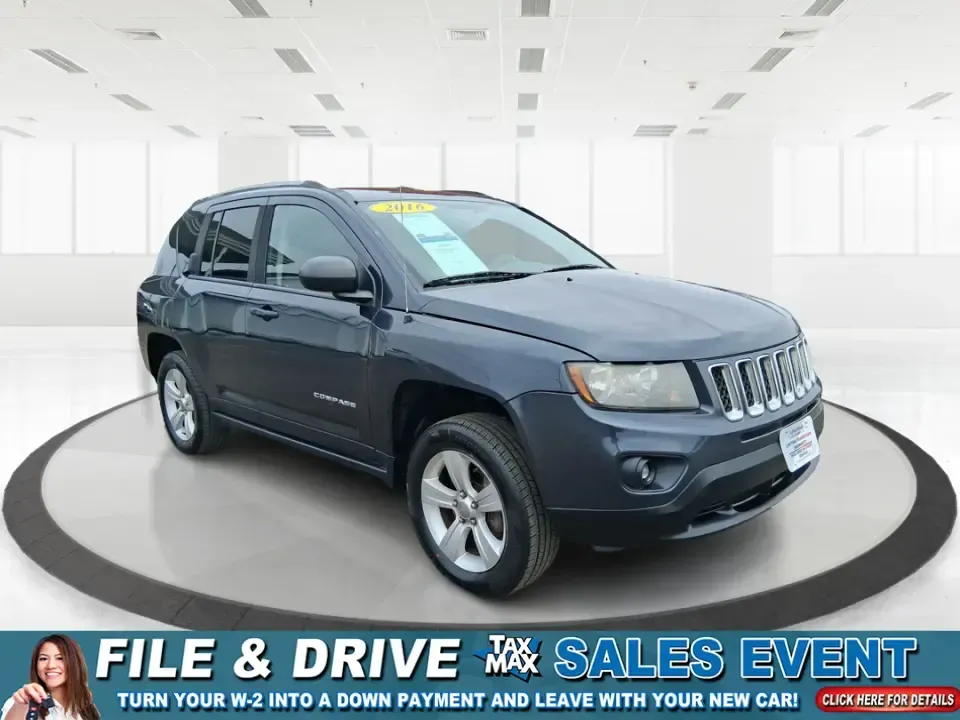 2016 Jeep Compass Sport (1C4NJDBB8GD) with an 2.4L I-4 DOHC engine, Automatic transmission, located at 1099 N County Rd 25A , Troy, OH, 45373, (937) 908-9800, 40.057079, -84.212883 - **Unleash Your Adventurous Spirit with the 2016 Jeep Compass Sport Perfect for Weekend Getaways!**<br /> <br /> Are you ready to elevate your outdoor adventures? The 2016 Jeep Compass Sport is your ticket to exploring the rugged terrains while keeping comfort and style at the forefront. Perfect for - Photo#0