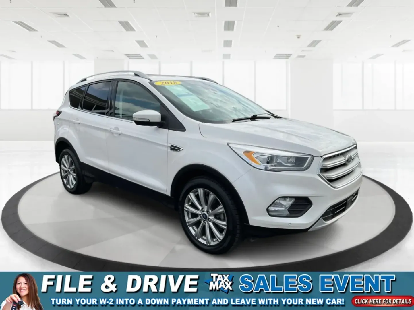 2018 Ford Escape Titanium (1FMCU9J97JU) with an EcoBoost 2L I-4 gasoline direct injection engine, located at 401 Woodman Dr, Riverside, OH, 45431, (937) 908-9800, 39.760899, -84.123421 - 2018 Ford Escape Titanium - Photo#0