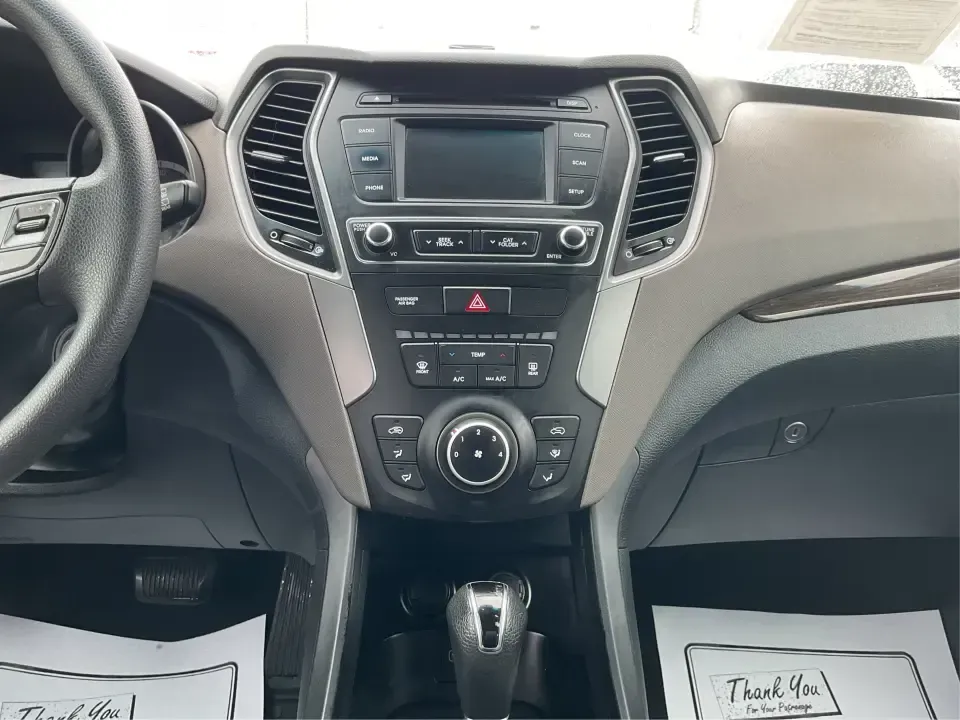 2017 Hyundai Santa Fe 2.4L (5XYZTDLB2HG) with an Theta II 2.4L I-4 gasoline direct injection engine, 6A transmission, located at 1951 S Dayton Lakeview Rd., New Carlisle, OH, 45344, (937) 908-9800, 39.890999, -84.050255 - Discover the perfect blend of comfort, capability, and style with the 2017 Hyundai Santa Fe, now available at Advantage Car and Credit, located at 1184 Kauffman Ave, Fairborn, OH 45324. This versatile SUV is an excellent choice for growing families, weekend adventurers, or budget-conscious buyers lo - Photo#13