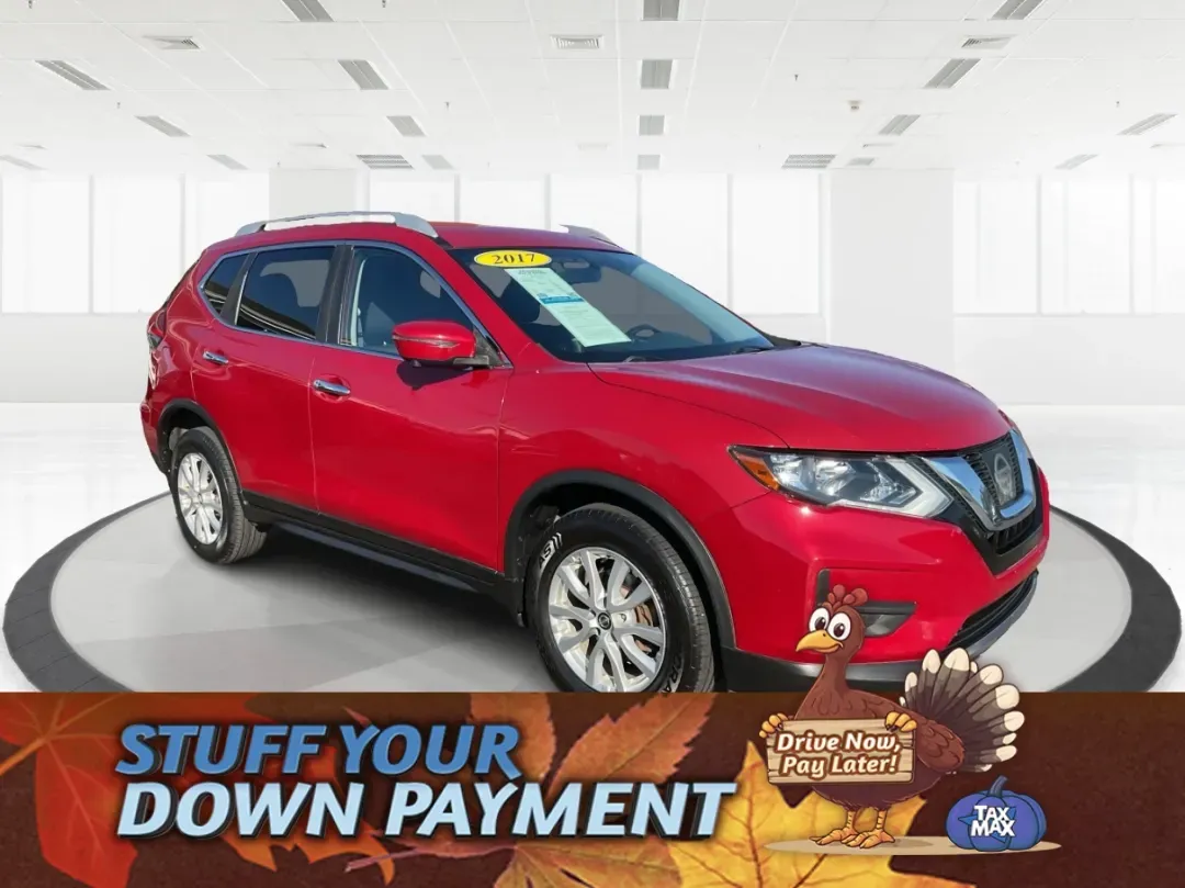 2017 Nissan Rogue SV (JN8AT2MV6HW) with an 2.5L I-4 DOHC engine, CVT transmission, located at 1230 East Main St, Xenia, OH, 45385, (937) 908-9800, 39.688026, -83.910172 - 2017 Nissan Rogue SV - Photo#0