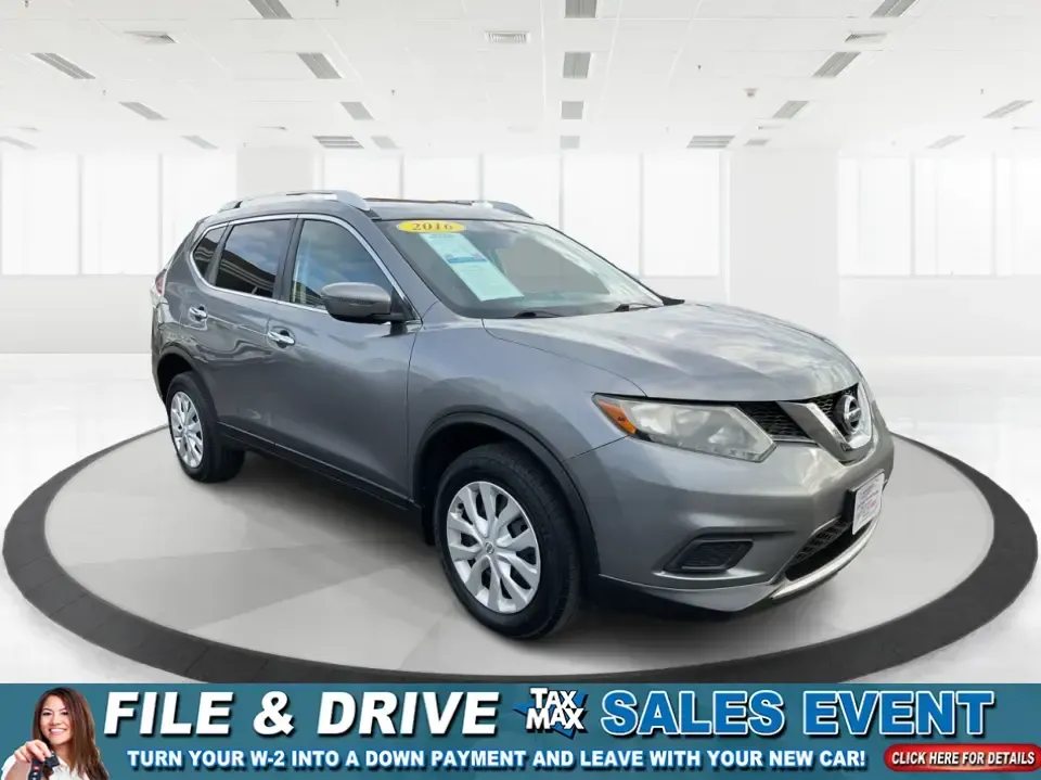 2016 Nissan Rogue S (KNMAT2MV7GP) with an 2.5L I-4 DOHC engine, CVT transmission, located at 1184 Kauffman Ave, Fairborn, OH, 45324, (937) 908-9800, 39.807072, -84.030914 - **Explore New Horizons with the 2016 Nissan Rogue: Your Ideal Adventure Companion!**<br /> <br /> Are you ready to elevate your driving experience and embark on new adventures? Look no further than this stunning 2016 Nissan Rogue, perfect for family outings, weekend getaways, or those long commutes - Photo#0