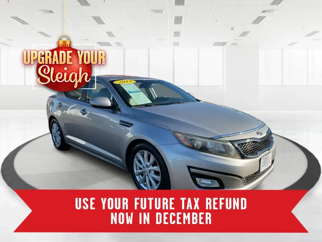 2015 Kia Optima EX (5XXGN4A74FG) with an Theta II 2.4L I-4 gasoline direct injection engine, located at 1230 East Main St, Xenia, OH, 45385, (937) 908-9800, 39.688026, -83.910172 - Experience the perfect blend of style, comfort, and reliability with this 2015 Kia Optima EX at Advantage Car and Credit in Xenia, OH. Whether you're embarking on daily commutes, family road trips, or simply looking for a trusty companion for your adventures, this vehicle is designed to meet your di - Photo#0