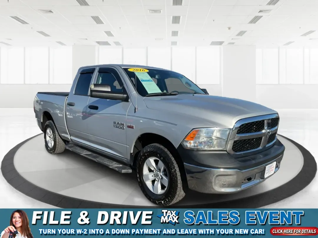 2016 Ram 1500 Tradesman (1C6RR7FT3GS) with an Other engine, located at 4508 South Dixie Dr, Moraine, OH, 45439, (937) 908-9800, 39.689976, -84.218452 - Looking for a reliable vehicle that seamlessly fits into your active lifestyle? Look no further than this robust 2016 Ram 1500 Tradesman, available now at Advantage Car and Credit in Moraine, OH. This quad cab truck is not just a vehicle; it's a gateway to adventure, perfect for weekend getaways, tr - Photo#0