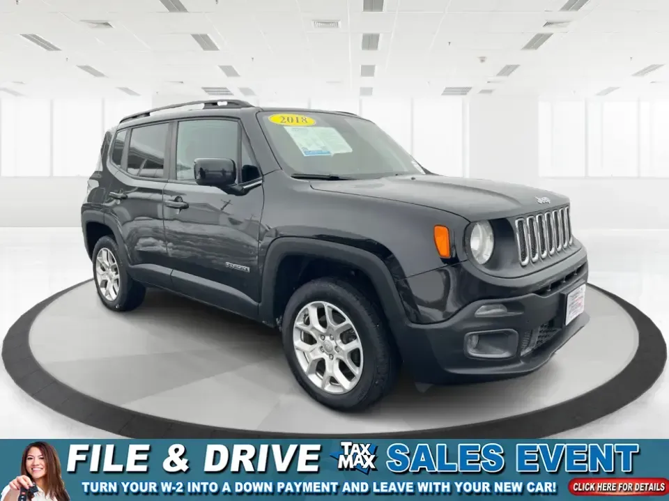 2018 Jeep Renegade Latitude 4x4 (ZACCJBBB5JP) with an 2.4L L4 DOHC 16V engine, 6M transmission, located at 8750 N County Rd 25A, Piqua, OH, 45356, (937) 908-9800, 40.164391, -84.232513 - **Explore New Adventures with the 2018 Jeep Renegade Latitude 4x4!**<br /> <br /> Are you ready to elevate your adventures with a vehicle that perfectly balances style, comfort, and capability? Look no further than this striking 2018 Jeep Renegade Latitude 4x4, available now at Advantage Car and Cre - Photo#0