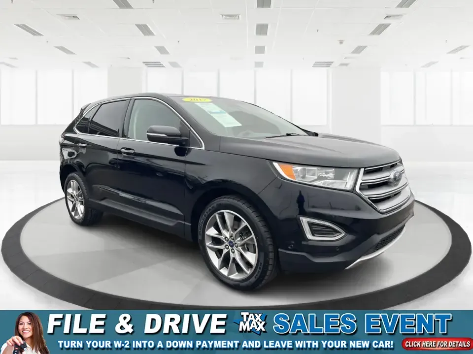 2017 Ford Edge Titanium (2FMPK4K86HB) with an 3.5L V6 DOHC 24V engine, 6A transmission, located at 4508 South Dixie Dr, Moraine, OH, 45439, (937) 908-9800, 39.689976, -84.218452 - Unleash your adventurous spirit with the 2017 Ford Edge Titanium SUV, now available at Advantage Car and Credit in New Carlisle, OH! This versatile vehicle is perfect for families on the go, commuters looking for comfort, or anyone who enjoys weekend adventures. With a spacious interior and robust c - Photo#0