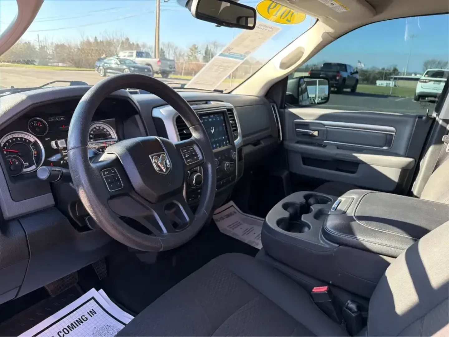 2019 Ram 1500 Warlock Quad Cab 4x4 6'4 Box (1C6RR7GT7KS) with an 5.7L V8 OHV 16V engine, 8A transmission, located at 1951 S Dayton Lakeview Rd., New Carlisle, OH, 45344, (937) 908-9800, 39.890999, -84.050255 - If your weekends revolve around hauling gear to Buck Creek State Park, towing a trailer to a jobsite, or packing up the family for a road trip out I70, this 2019 Ram 1500 Warlock Quad Cab 4x4 is the kind of truck that fits real life in New Carlisle. With its bold Brilliant Black Crystal Pearlcoat fi- Photo#9