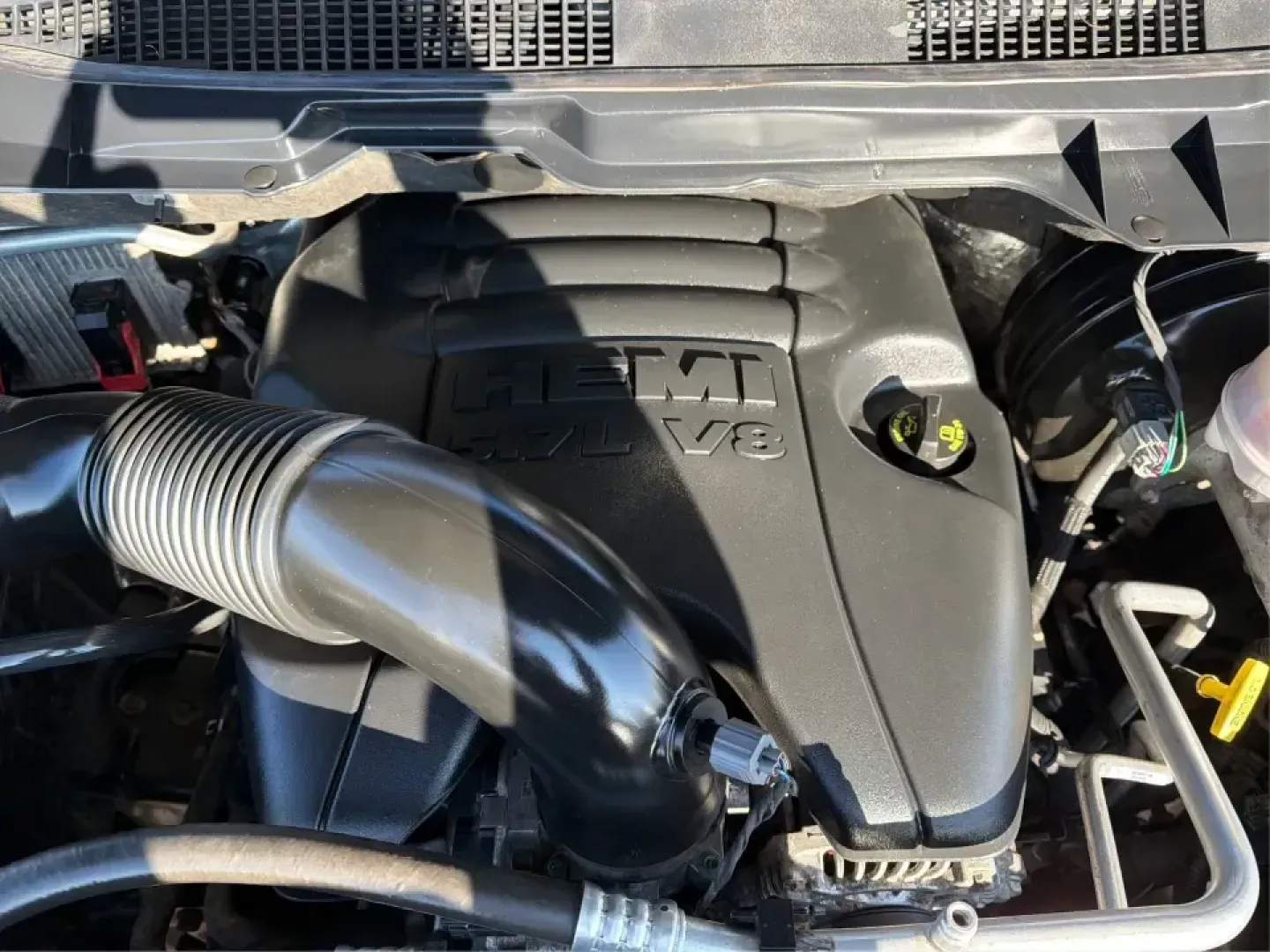 2019 Ram 1500 Warlock Quad Cab 4x4 6'4 Box (1C6RR7GT7KS) with an 5.7L V8 OHV 16V engine, 8A transmission, located at 1951 S Dayton Lakeview Rd., New Carlisle, OH, 45344, (937) 908-9800, 39.890999, -84.050255 - If your weekends revolve around hauling gear to Buck Creek State Park, towing a trailer to a jobsite, or packing up the family for a road trip out I70, this 2019 Ram 1500 Warlock Quad Cab 4x4 is the kind of truck that fits real life in New Carlisle. With its bold Brilliant Black Crystal Pearlcoat fi- Photo#11