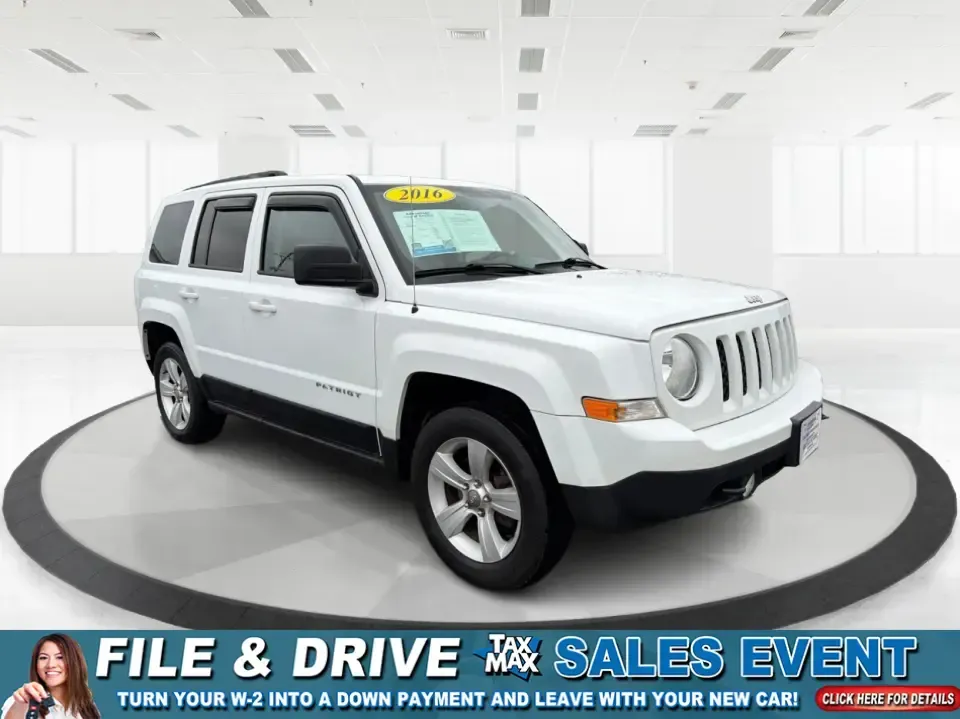 2016 Jeep Patriot Latitude (1C4NJRFB1GD) with an 2.4L I-4 DOHC engine, Automatic transmission, located at 880 E. National Road, Vandalia, OH, 45377, (937) 908-9800, 39.891918, -84.183594 - ### Discover Your Next Adventure with the 2016 Jeep Patriot Latitude at Advantage Car and Credit Fairborn<br /> <br /> Embrace the freedom of the open road with the remarkable 2016 Jeep Patriot Latitude, available now at Advantage Car and Credit in Fairborn, OH. This versatile SUV is ideal for thos - Photo#0