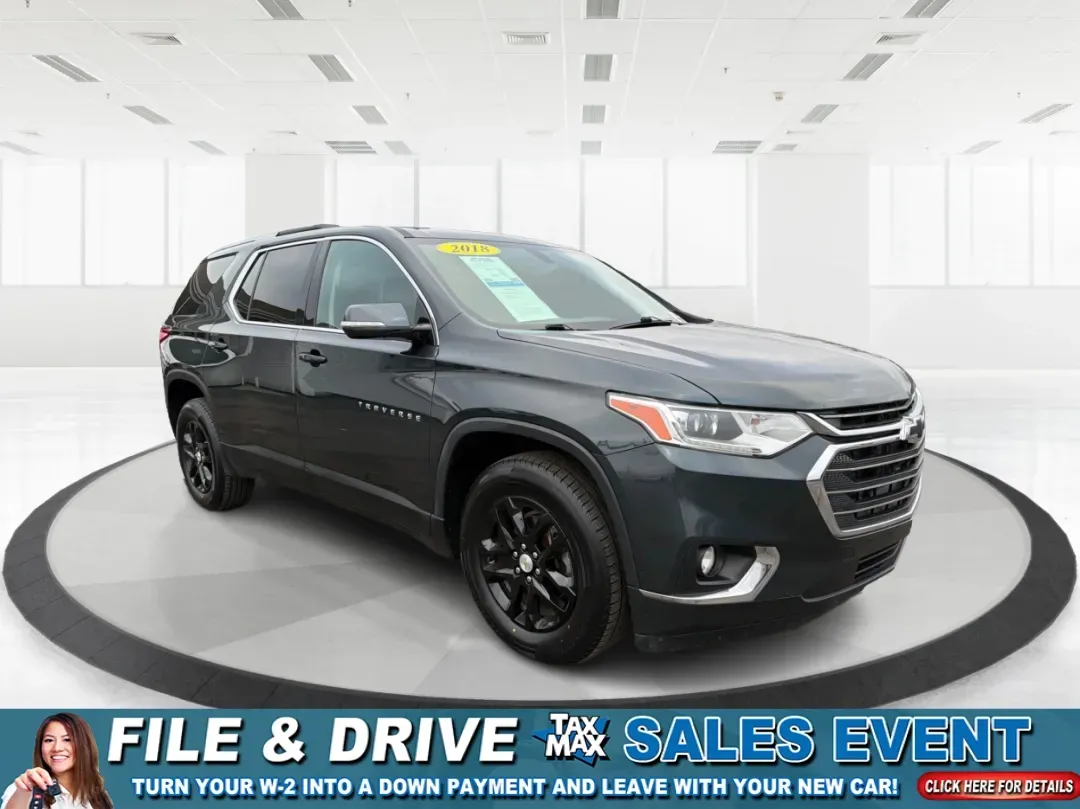 2018 Chevrolet Traverse 1LT (1GNERGKW6JJ) with an 3.6L V-6 gasoline direct injection engine, located at 8750 N County Rd 25A, Piqua, OH, 45356, (937) 908-9800, 40.164391, -84.232513 - Are you ready to elevate your family's adventures, all while cruising in unparalleled comfort and style? Look no further than this stunning 2018 Chevrolet Traverse 1LT, now available at Advantage Car and Credit in Fairborn, OH! With ample space, cutting-edge technology, and a robust engine, this SUV - Photo#0