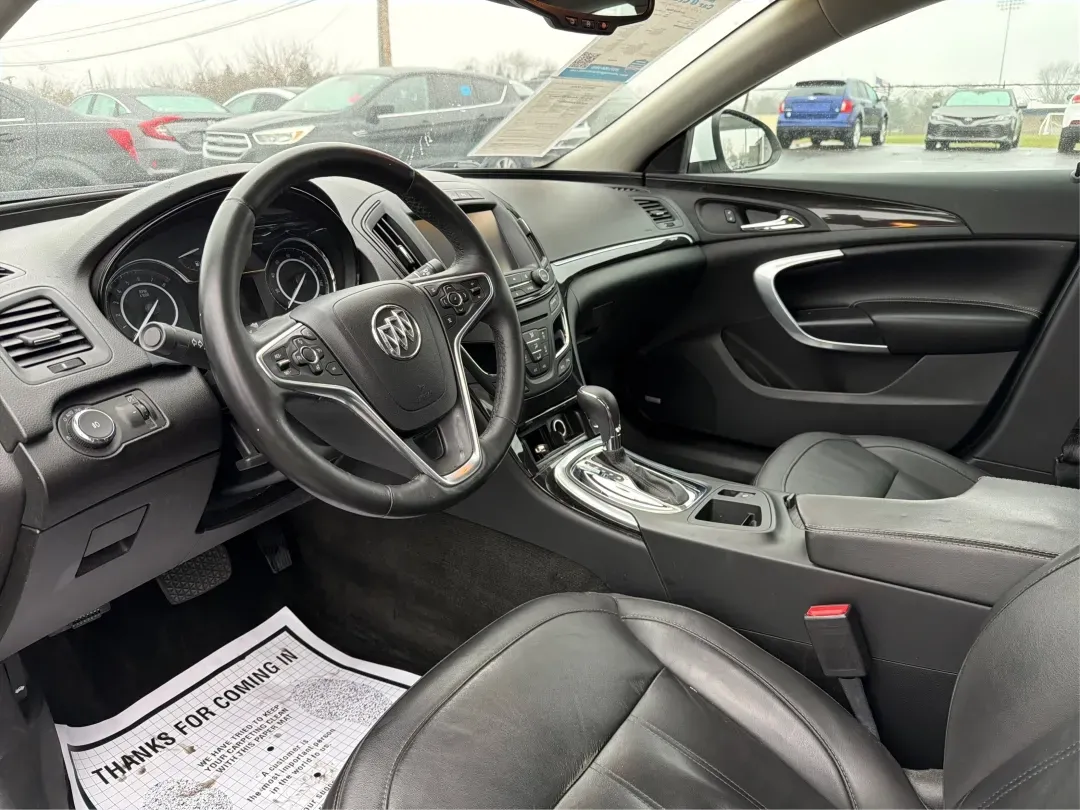 2016 Buick Regal Turbo Premium II (2G4GS5GX7G9) with an 2L I-4 gasoline direct injection engine, located at 8750 N County Rd 25A, Piqua, OH, 45356, (937) 908-9800, 40.164391, -84.232513 - **Discover the Perfect Blend of Luxury and Affordability with This 2016 Buick Regal at Advantage Car and Credit Piqua!**<br /> <br /> Are you in the market for a sophisticated sedan that effortlessly combines style, comfort, and performance? Look no further than this stunning 2016 Buick Regal Turbo - Photo#9