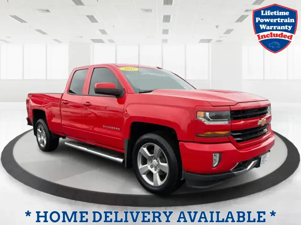 2017 Chevrolet Silverado 1500 2LT (1GCVKREC2HZ) with an 5.3L V8 OHV 16V engine, 6A transmission, located at 1184 Kauffman Ave, Fairborn, OH, 45324, (937) 908-9800, 39.807072, -84.030914 - Whether your weekends revolve around towing a camper to Caesar Creek, hauling supplies for a home project, or taking the family and gear from Fairborn to Yellow Springs for a day on the trails, this **2017 Chevrolet Silverado 1500 LT Double Cab 4WD** is built for real-life Ohio driving. The bold **S- Photo#0