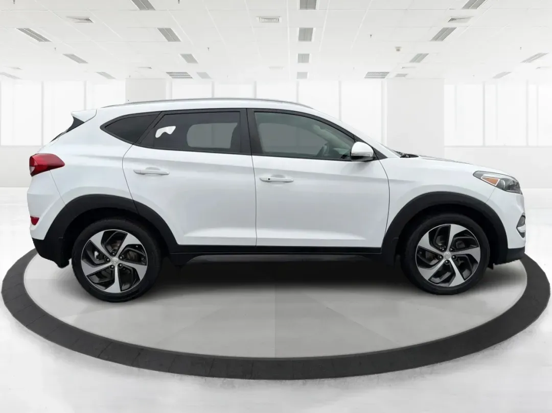 2016 Hyundai Tucson Sport (KM8J3CA26GU) with an 1.6L I-4 gasoline direct injection engine, located at 1230 East Main St, Xenia, OH, 45385, (937) 908-9800, 39.688026, -83.910172 - Discover a world of adventure with the 2016 Hyundai Tucson Sport, the perfect SUV for active families and weekend explorers alike! With its stylish Dazzling White exterior and spacious interior, this vehicle is designed for those who crave both comfort and versatility. Whether you're navigating thro - Photo#1