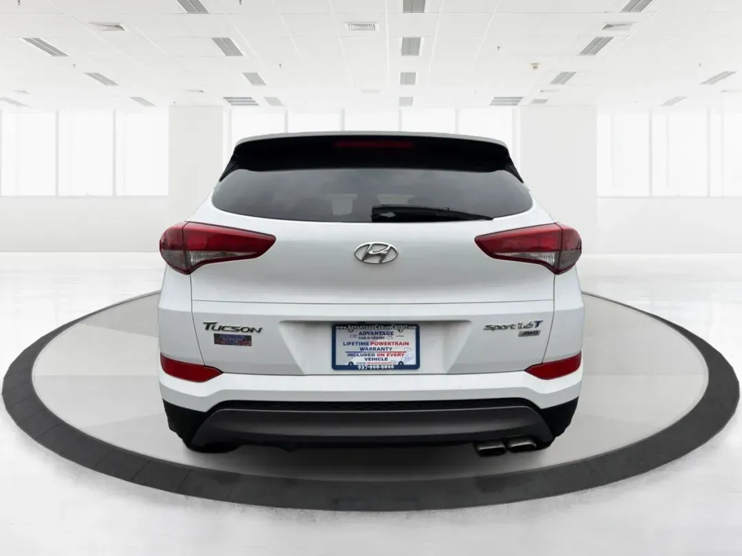 2016 Hyundai Tucson Sport (KM8J3CA26GU) with an 1.6L I-4 gasoline direct injection engine, located at 1230 East Main St, Xenia, OH, 45385, (937) 908-9800, 39.688026, -83.910172 - Discover a world of adventure with the 2016 Hyundai Tucson Sport, the perfect SUV for active families and weekend explorers alike! With its stylish Dazzling White exterior and spacious interior, this vehicle is designed for those who crave both comfort and versatility. Whether you're navigating thro - Photo#3