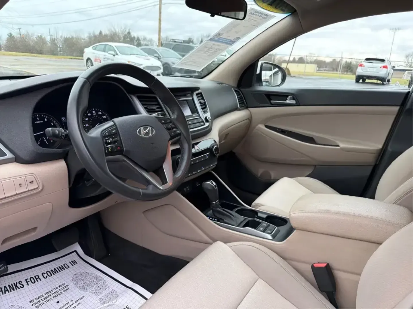 2016 Hyundai Tucson Sport (KM8J3CA26GU) with an 1.6L I-4 gasoline direct injection engine, 7A transmission, located at 1184 Kauffman Ave, Fairborn, OH, 45324, (937) 908-9800, 39.807072, -84.030914 - Discover a world of adventure with the 2016 Hyundai Tucson Sport, the perfect SUV for active families and weekend explorers alike! With its stylish Dazzling White exterior and spacious interior, this vehicle is designed for those who crave both comfort and versatility. Whether you're navigating thro - Photo#9