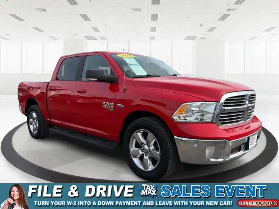 2019 Ram 1500 Big Horn Crew Cab 4x4 5'7 Box (1C6RR7LT5KS) with an HEMI 5.7L V-8 variable valve control engine, 8A transmission, located at 1951 S Dayton Lakeview Rd., New Carlisle, OH, 45344, (937) 908-9800, 39.890999, -84.050255 - **Hit the Road with Confidence: Your 2019 Ram 1500 Awaits at Advantage Car and Credit!**<br /> <br /> Are you ready to elevate your adventures, whether you're hauling gear for a weekend getaway or tackling daily commutes? Look no further than the stunning **2019 Ram 1500 Big Horn Crew Cab** availabl - Photo#0