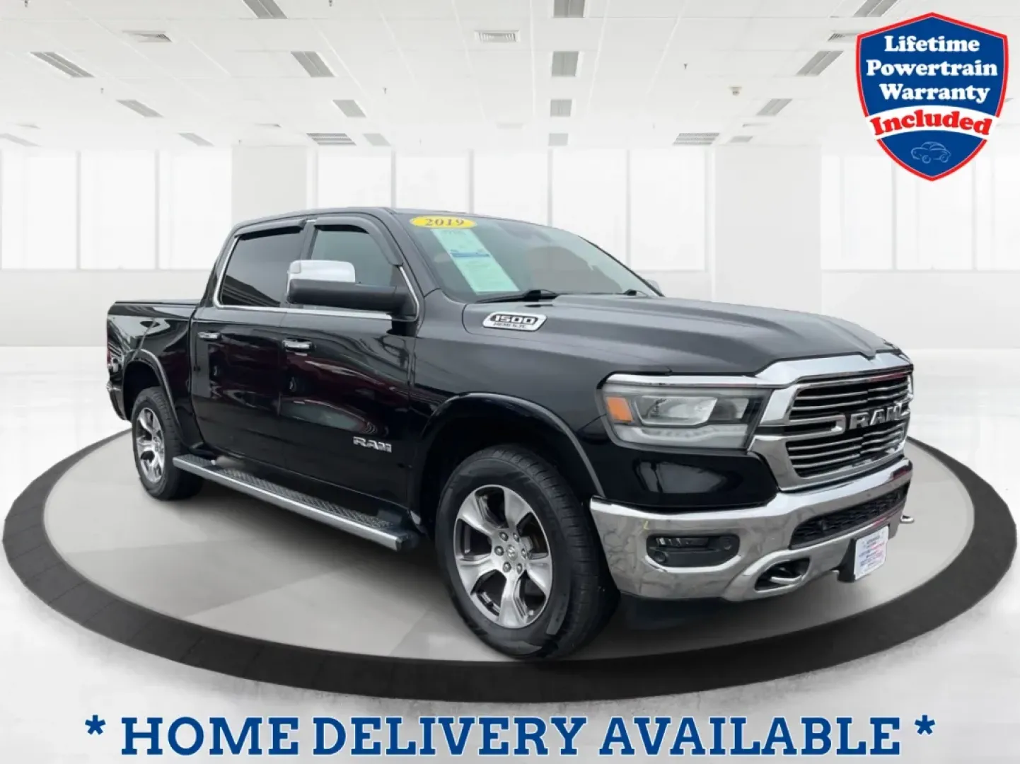 2019 Ram 1500 Laramie Crew Cab SWB 4WD (1C6SRFJT5KN) with an 5.7L V8 OHV 16V engine, 8-Speed Automatic transmission, located at 1951 S Dayton Lakeview Rd., New Carlisle, OH, 45344, (937) 908-9800, 39.890999, -84.050255 - **Unleash Your Adventures with the 2019 Ram 1500 Laramie Crew Cab Perfect for Work and Play!**<br /> <br /> Are you ready to elevate your daily driving experience? Look no further than this stunning 2019 Ram 1500 Laramie Crew Cab, a vehicle designed to enhance your lifestyle whether you're commutin - Photo#0