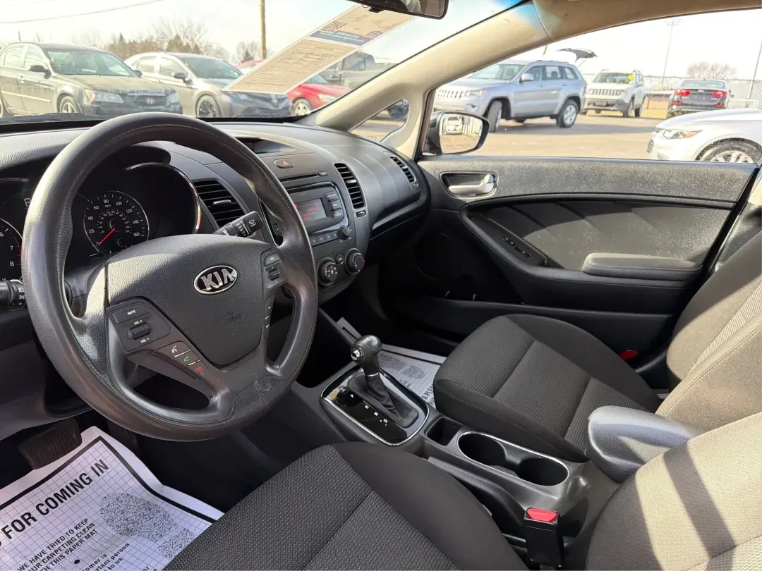 2017 Kia Forte LX (3KPFK4A79HE) with an 2L I-4 DOHC engine, located at 1184 Kauffman Ave, Fairborn, OH, 45324, (937) 908-9800, 39.807072, -84.030914 - 2017 Kia Forte LX - Photo#9