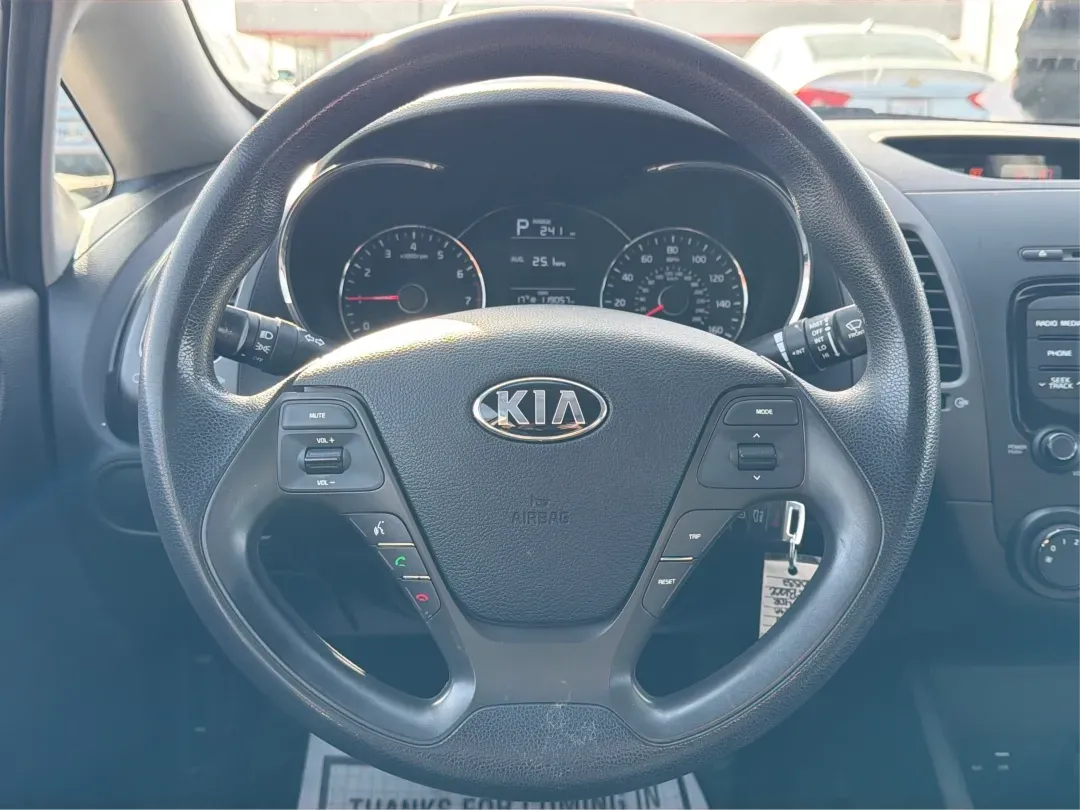2017 Kia Forte LX (3KPFK4A79HE) with an 2L I-4 DOHC engine, located at 1184 Kauffman Ave, Fairborn, OH, 45324, (937) 908-9800, 39.807072, -84.030914 - 2017 Kia Forte LX - Photo#16