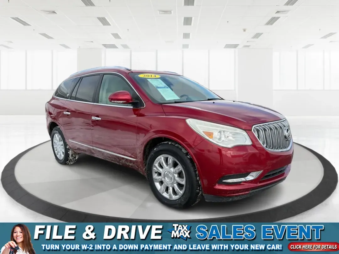 2014 Buick Enclave Leather (5GAKVBKD5EJ) with an 3.6L V-6 gasoline direct injection engine, located at 1184 Kauffman Ave, Fairborn, OH, 45324, (937) 908-9800, 39.807072, -84.030914 - ### Discover Adventure in Style: 2014 Buick Enclave at Advantage Car and Credit<br /> <br /> Are you ready to elevate your family road trips or weekend adventures? The 2014 Buick Enclave, available now at Advantage Car and Credit in Fairborn, OH, is the perfect vehicle for those looking for comfort, - Photo#0
