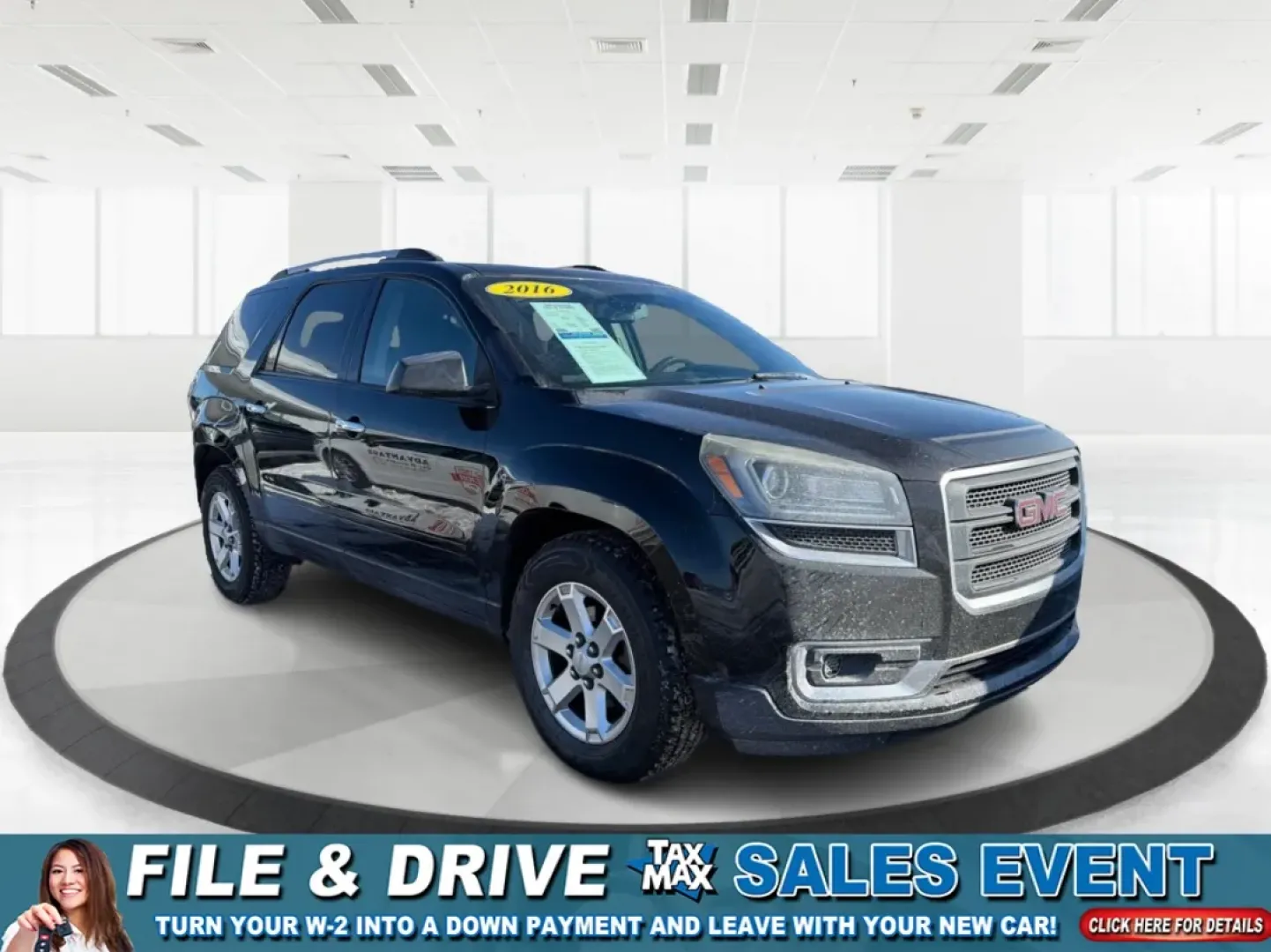 2016 GMC Acadia SLE-1 (1GKKVNED4GJ) with an 3.6L V-6 gasoline direct injection engine, 6A transmission, located at 1099 N County Rd 25A , Troy, OH, 45373, (937) 908-9800, 40.057079, -84.212883 - **Adventure Awaits with the 2016 GMC Acadia at Advantage Car and Credit - Troy!**<br /> <br /> When it comes to family outings or weekend getaways, the 2016 GMC Acadia is your perfect travel companion. Designed for those who crave the ideal blend of comfort, space, and versatility, this SUV is just - Photo#0