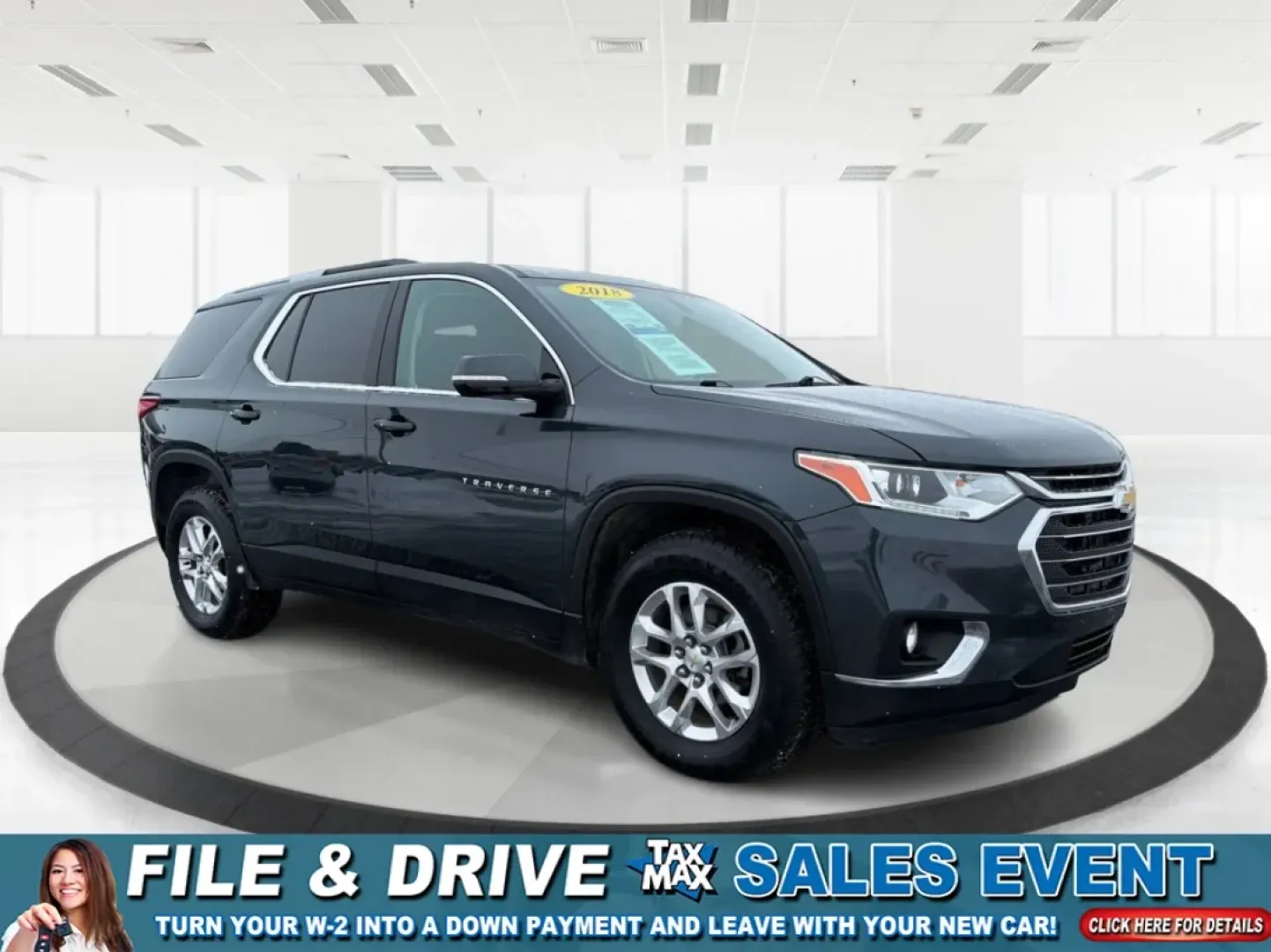 2018 Chevrolet Traverse 1LT (1GNERGKW2JJ) with an 3.6L V-6 gasoline direct injection engine, 9A transmission, located at 1951 S Dayton Lakeview Rd., New Carlisle, OH, 45344, (937) 908-9800, 39.890999, -84.050255 - **Conquer Every Adventure with the 2018 Chevrolet Traverse!** <br /> <br /> Are you ready to embark on exhilarating weekend getaways or tackle the daily grind with the perfect blend of comfort and reliability? Look no further than this stunning 2018 Chevrolet Traverse at Advantage Car and Credit in - Photo#0