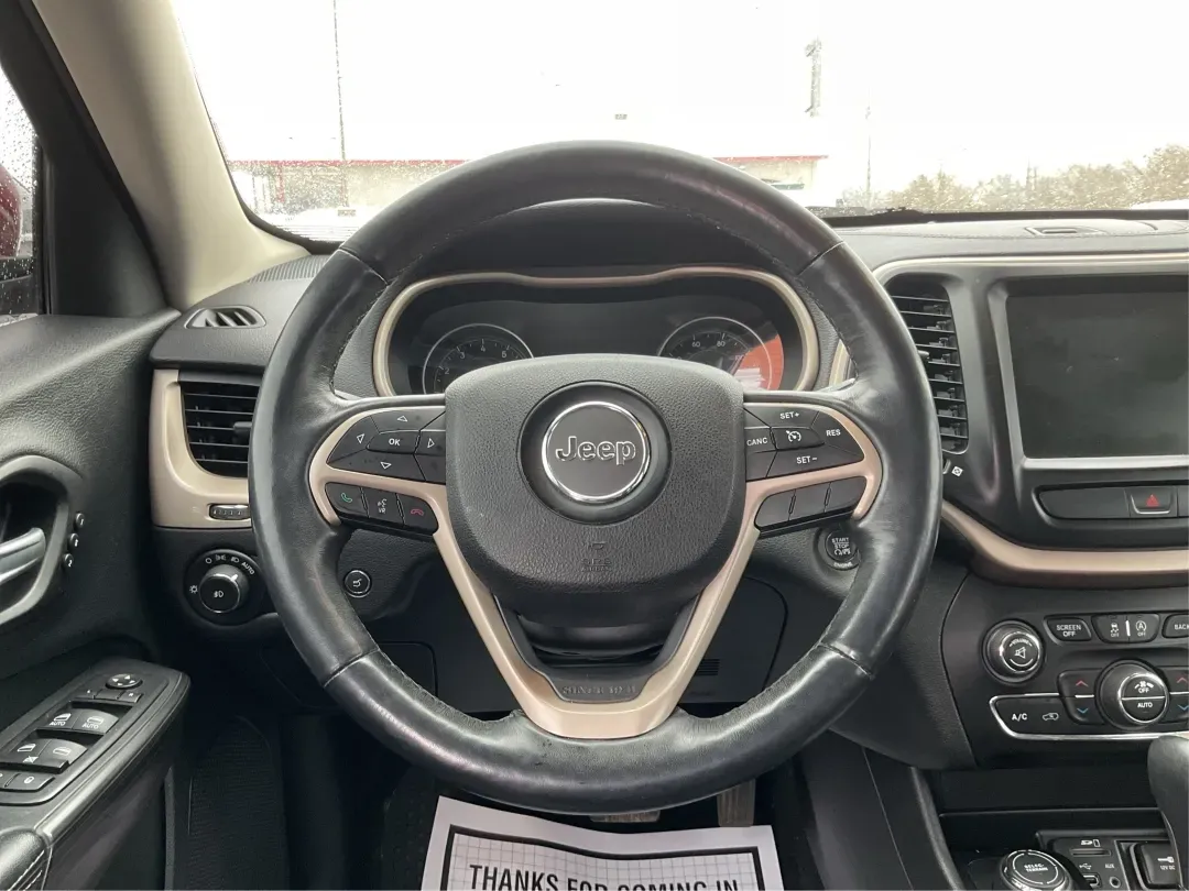 2015 Jeep Cherokee Limited (1C4PJMDS8FW) with an 3.2L V6 DOHC 24V engine, 9-Speed Automatic transmission, located at 1184 Kauffman Ave, Fairborn, OH, 45324, (937) 908-9800, 39.807072, -84.030914 - Need a dependable SUV that can handle Ohio weather, busy commutes, and spontaneous weekend escapes without draining your budget? This 2015 Jeep Cherokee Limited 4WD in Deep Cherry Red Crystal Pearlcoat is built for real life in Fairborn-whether you're shuttling kids to activities, commuting toward W - Photo#16
