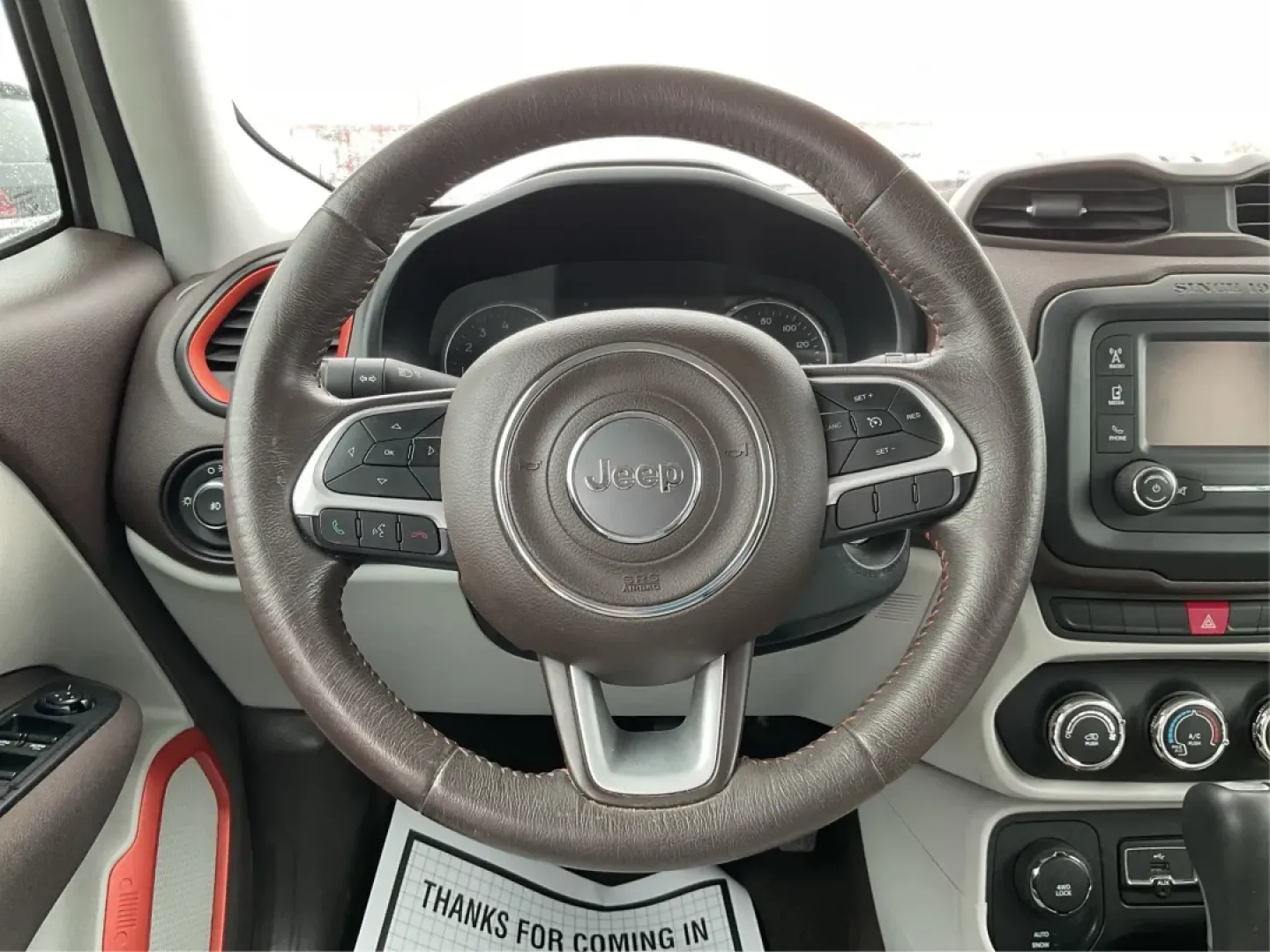 2015 Jeep Renegade Latitude (ZACCJBBT4FP) with an 2.4L L4 engine, 6-Speed Manual transmission, located at 1230 East Main St, Xenia, OH, 45385, (937) 908-9800, 39.688026, -83.910172 - Ready for a life that doesn't stop when the pavement ends? This 2015 Jeep Renegade Latitude 4WD in Alpine White is built for the Xenia lifestyle-weekday commutes down US-35, quick runs to grocery stores near downtown, and spontaneous weekend getaways to Caesar Creek State Park or John Bryan State Pa - Photo#16