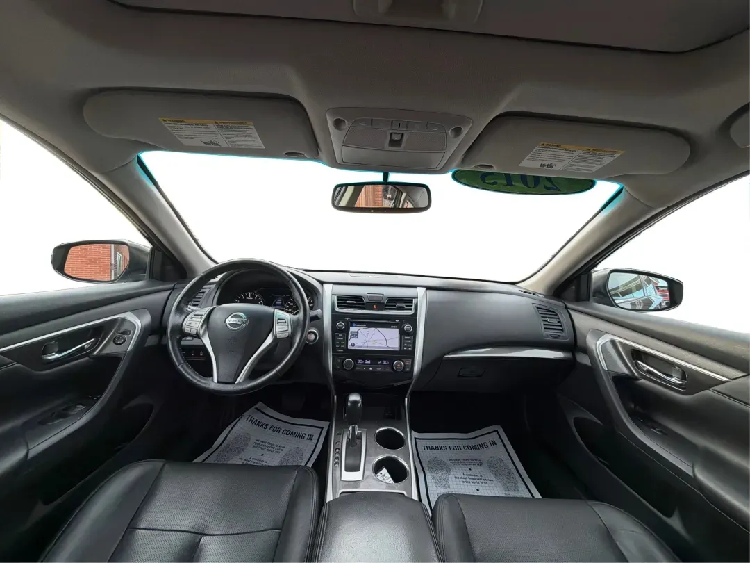 2015 Nissan Altima 2.5 SL (1N4AL3AP4FC) with an 2.5L I-4 DOHC engine, located at 401 Woodman Dr, Riverside, OH, 45431, (937) 908-9800, 39.760899, -84.123421 - Picture your next week going smoother: a comfortable sedan for the daily drive down I-675, an easy run to The Greene for errands, and a relaxed weekend cruise along the river near Eastwood MetroPark-all without stretching your budget. This 2015 Nissan Altima 2.5 SL in Storm is a smart fit for commut - Photo#21