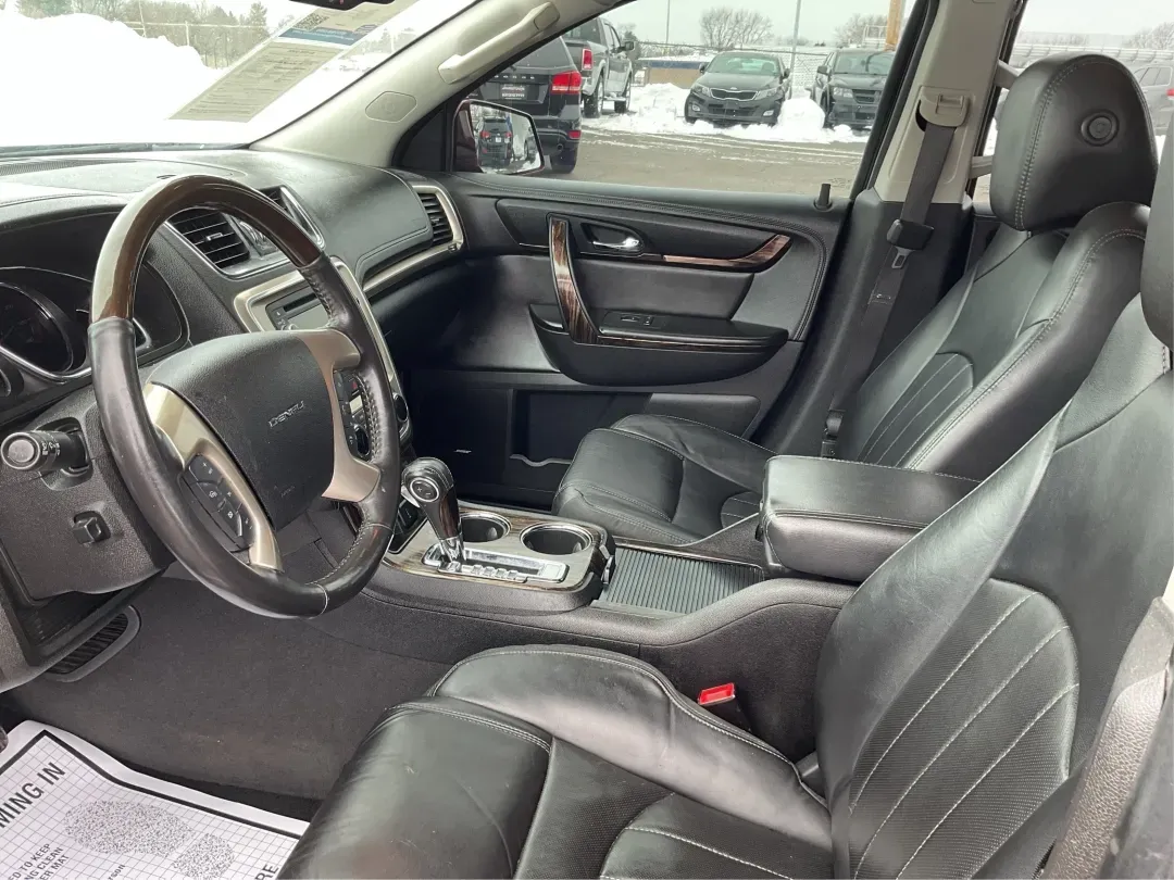 2016 GMC Acadia Denali (1GKKRTKD1GJ) with an 3.6L V-6 gasoline direct injection engine, located at 880 E. National Road, Vandalia, OH, 45377, (937) 908-9800, 39.891918, -84.183594 - Road-trip ready for the whole crew and comfortable enough for the daily grind, this 2016 GMC Acadia Denali is the kind of SUV that fits real life-school drop-offs, long commutes to Dayton, weekend runs up I75, and family getaways with luggage, snacks, and everyone's gear. Finished in eye-catching Cr - Photo#8