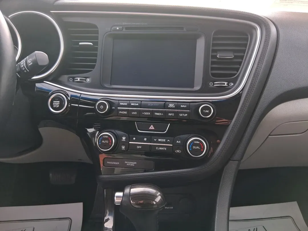 2015 Kia Optima EX (5XXGN4A78FG) with an Theta II 2.4L I-4 gasoline direct injection engine, located at 401 Woodman Dr, Riverside, OH, 45431, (937) 908-9800, 39.760899, -84.123421 - If your week is packed with I675 commuting, school drop-offs, and the occasional dinner run to The Greene or a weekend drive out toward Wright-Patterson Air Force Base, this 2015 Kia Optima EX is the kind of sedan that keeps life moving comfortably-without draining your budget. Finished in sleek Ebo - Photo#14