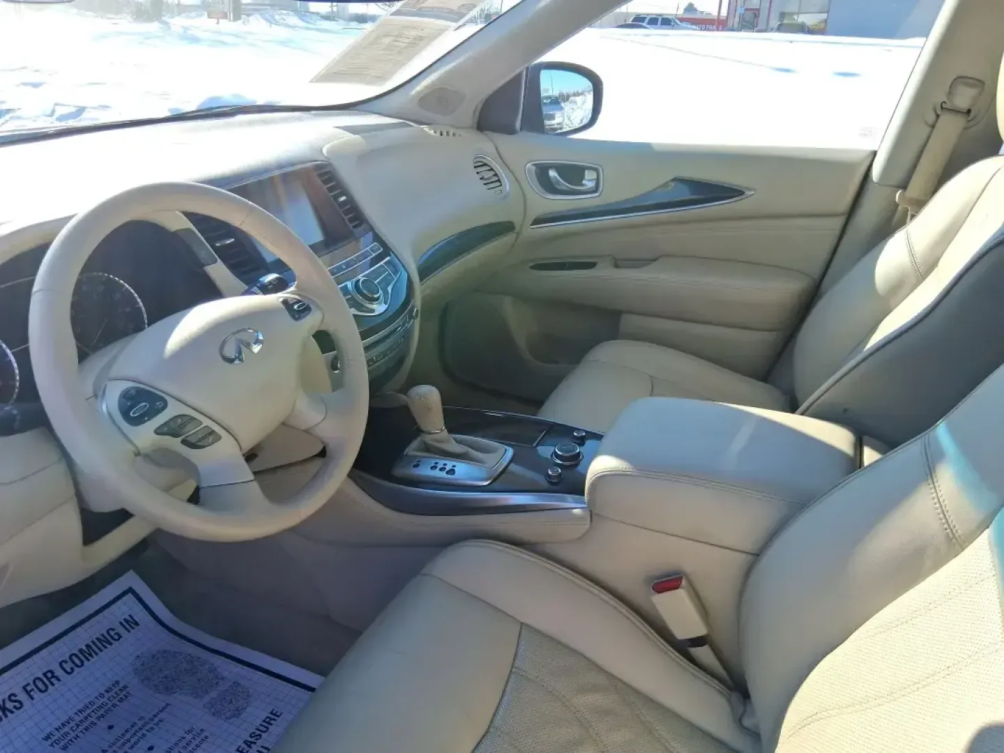 2013 Infiniti JX35 Base (5N1AL0MM9DC) with an 3.5L V6 DOHC 24V engine, Continuously Variable Transmission transmission, located at 1184 Kauffman Ave, Fairborn, OH, 45324, (937) 908-9800, 39.807072, -84.030914 - Need a comfortable, upscale SUV that can handle school drop-offs, I70 commutes, and weekend getaways without blowing the budget? This 2013 INFINITI JX35 Base in rich maroon delivers three-row versatility, premium comfort, and confidence-building safety features-an ideal fit for growing families, bus - Photo#7