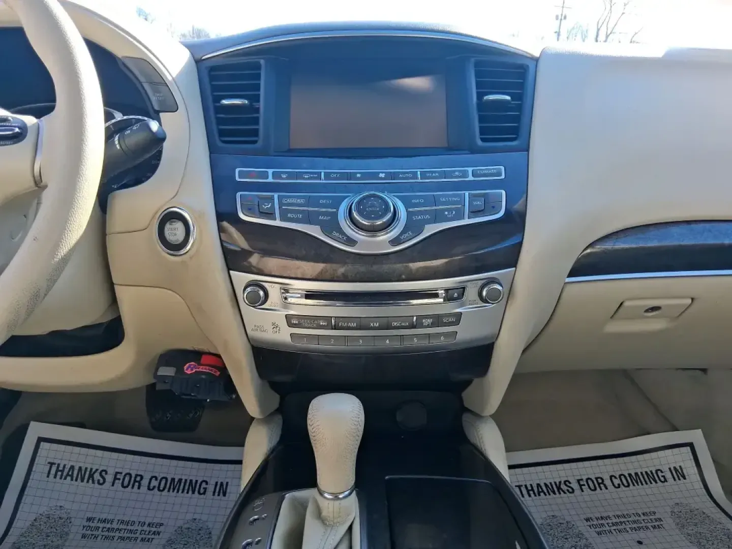 2013 Infiniti JX35 Base (5N1AL0MM9DC) with an 3.5L V6 DOHC 24V engine, Continuously Variable Transmission transmission, located at 1184 Kauffman Ave, Fairborn, OH, 45324, (937) 908-9800, 39.807072, -84.030914 - Need a comfortable, upscale SUV that can handle school drop-offs, I70 commutes, and weekend getaways without blowing the budget? This 2013 INFINITI JX35 Base in rich maroon delivers three-row versatility, premium comfort, and confidence-building safety features-an ideal fit for growing families, bus - Photo#11