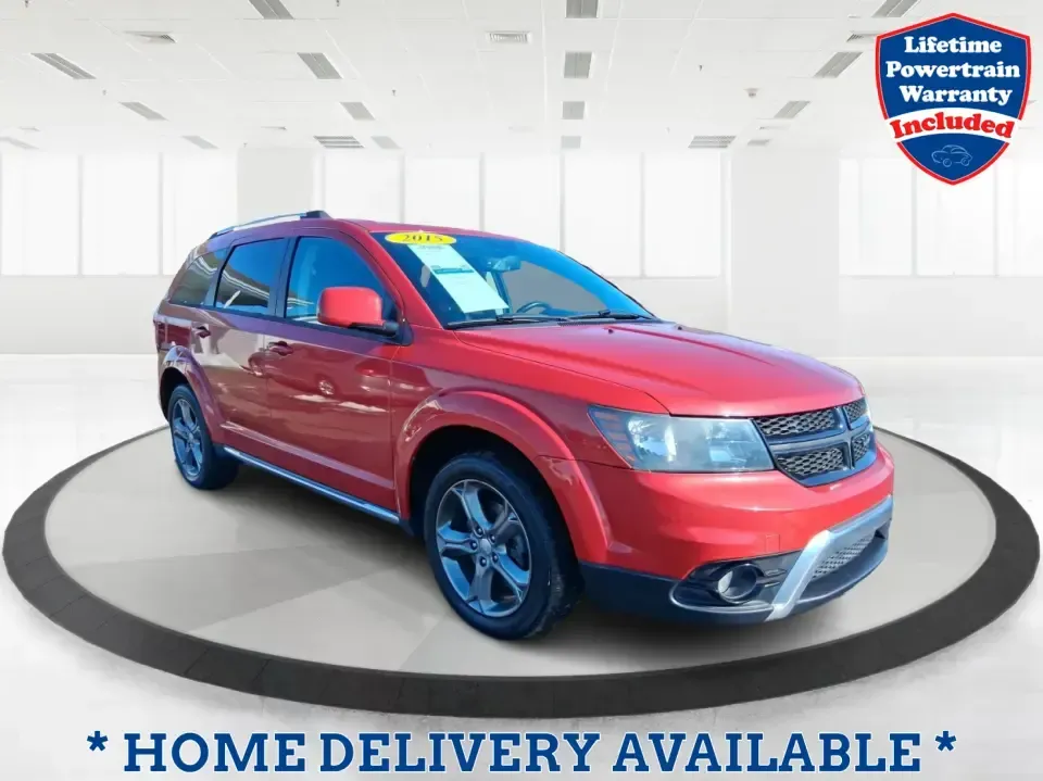 2015 Dodge Journey Crossroad FWD (3C4PDCGB5FT) with an 2.4L L4 DOHC 16V engine, 4-Speed Automatic transmission, located at 1099 N County Rd 25A , Troy, OH, 45373, (937) 908-9800, 40.057079, -84.212883 - Pack up the kids, cue up the playlist, and point your next adventure toward I75-this 2015 Dodge Journey Crossroad FWD is the kind of SUV that makes everyday life in Troy easier, whether you're tackling school drop-offs, long commutes, or weekend trips to Dayton. With three-row practicality in a spor - Photo#0