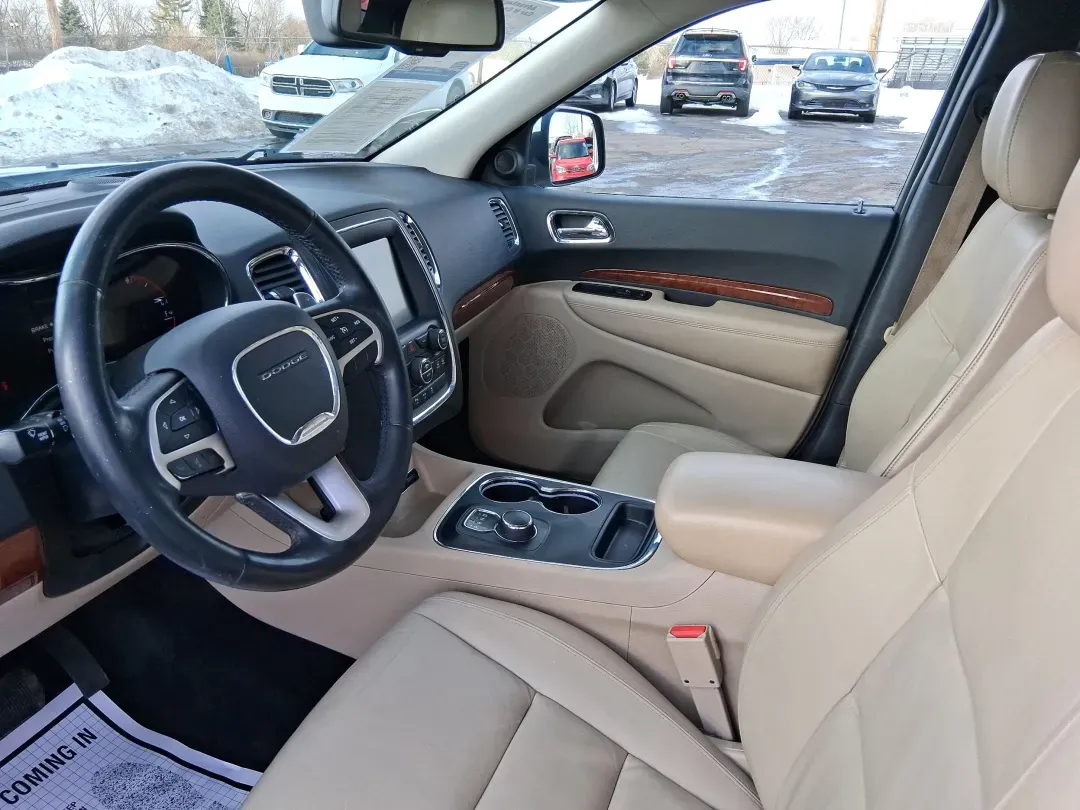 2015 Dodge Durango Limited (1C4RDJDG8FC) with an 3.6L V6 DOHC 24V engine, 8-Speed Automatic transmission, located at 8750 N County Rd 25A, Piqua, OH, 45356, (937) 908-9800, 40.164391, -84.232513 - Pack up the kids, load the cooler, and point the nose toward a weekend getaway-this 2015 Dodge Durango Limited is the kind of SUV that makes everyday life in West Central Ohio easier, from school drop-offs to road trips and everything in between. With confident 4WD/AWD capability, three-row flexibil - Photo#9