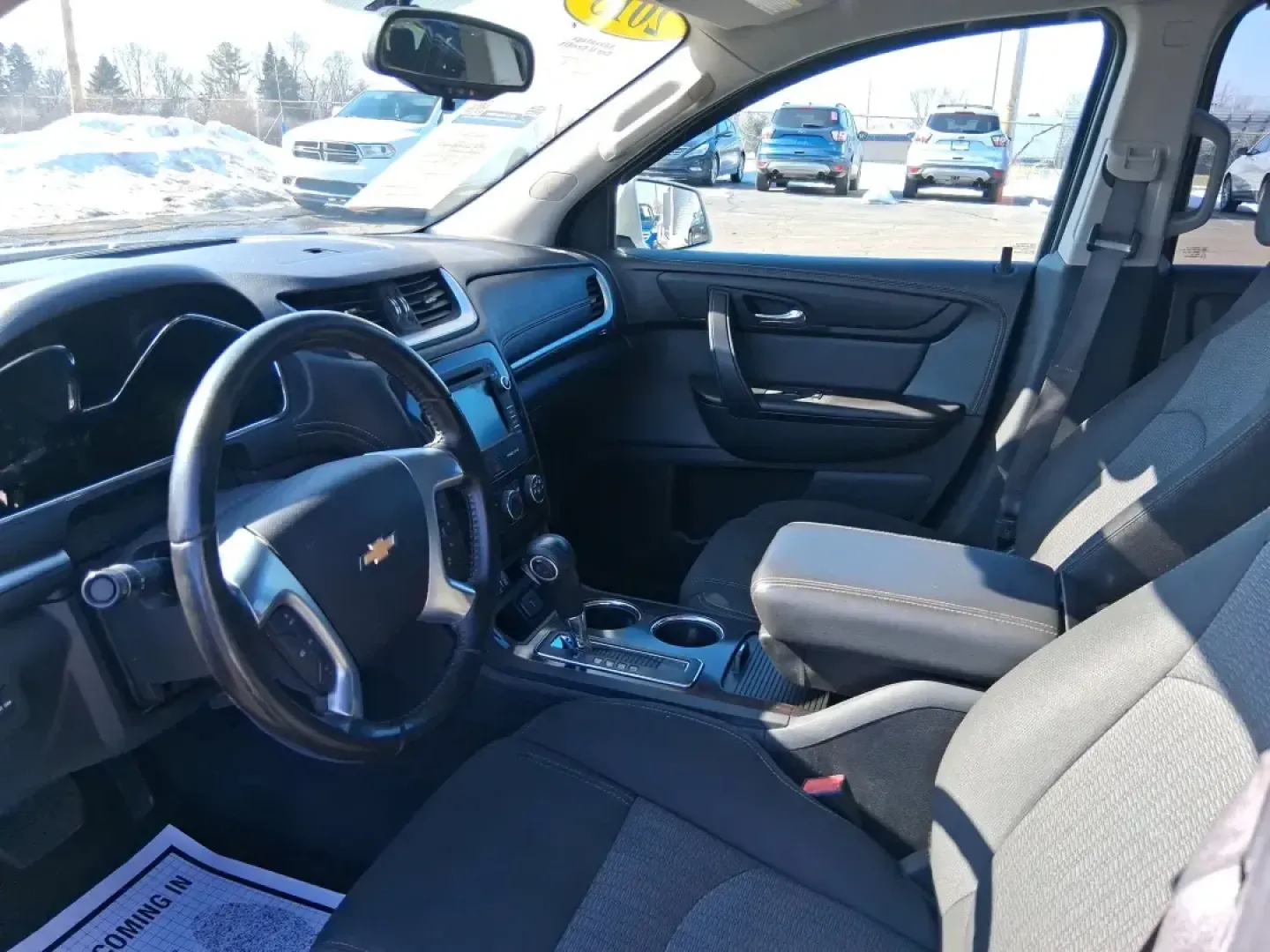 2015 Chevrolet Traverse 1LT (1GNKRGKD6FJ) with an 3.6L V-6 gasoline direct injection engine, 6-Speed Automatic transmission, located at 401 Woodman Dr, Riverside, OH, 45431, (937) 908-9800, 39.760899, -84.123421 - Pack up the kids, load the stroller and sports gear, and point the nose toward a weekend at Carillon Historical Park or a day trip down I75-this 2015 Chevrolet Traverse 1LT is the kind of roomy, confidence-inspiring SUV that makes family life and busy schedules feel easier. With three-row versatilit - Photo#9