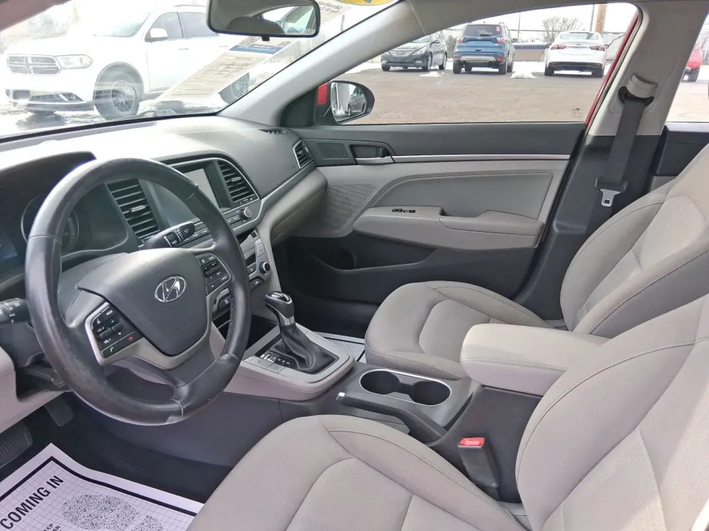 2017 Hyundai Elantra SE (KMHD84LF5HU) with an Nu 2L I-4 DOHC engine, 6A transmission, located at 1099 N County Rd 25A , Troy, OH, 45373, (937) 908-9800, 40.057079, -84.212883 - Planning a reliable daily commute from Troy to Dayton, a fuel-friendly run to the Miami Valley Centre Mall, or an easy weekend escape up I75? This 2017 Hyundai Elantra SE in eye-catching Scarlet Red Pearl is the kind of practical sedan that fits real life-comfortable for long drives, small enough fo - Photo#8