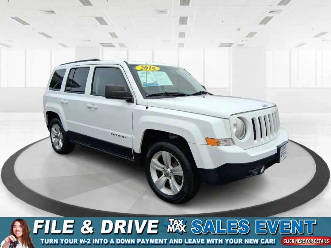 2016 Jeep Patriot Latitude (1C4NJPFA8GD) with an 2.0L L4 DOHC 16V engine, located at 1951 S Dayton Lakeview Rd., New Carlisle, OH, 45344, (937) 908-9800, 39.890999, -84.050255 - Picture your next weekend escape: loading up the gear, pointing the hood toward John Bryan State Park or a day trip to Dayton, and enjoying the confident, go-anywhere feel that makes a Jeep a Jeep. This **2016 Jeep Patriot Latitude** is a smart fit for commuters, first-time buyers, and budget-consci - Photo#0