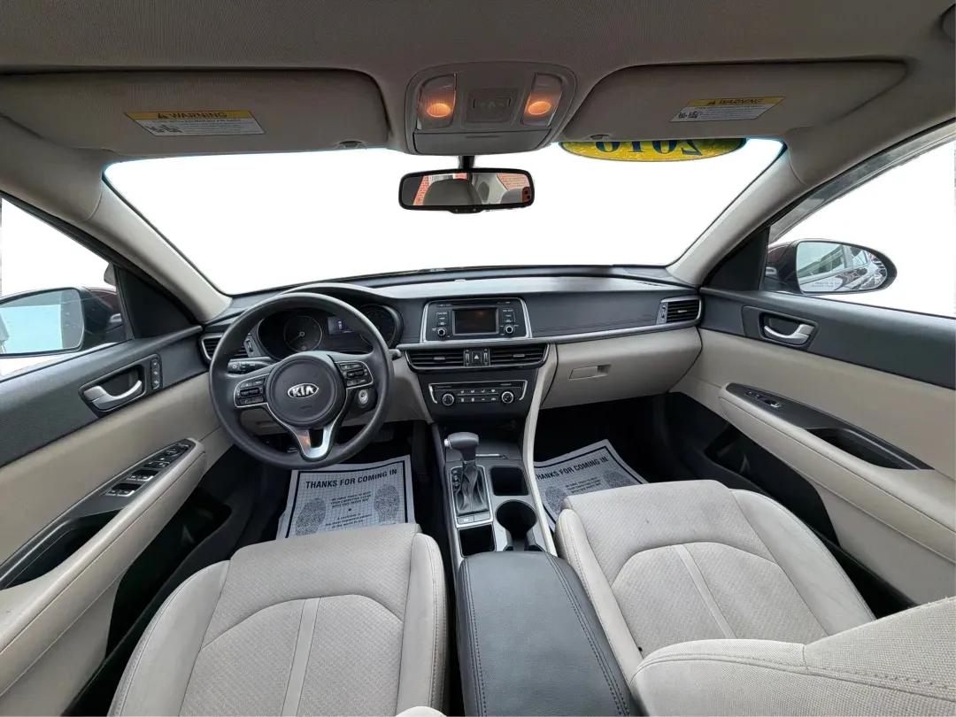 2016 Kia Optima LX (5XXGT4L32GG) with an Theta II 2.4L I-4 gasoline direct injection engine, 6A transmission, located at 1184 Kauffman Ave, Fairborn, OH, 45324, (937) 908-9800, 39.807072, -84.030914 - Picture your next week going smoother: an easy morning commute down I-675, a quick run to The Mall at Fairfield Commons, and a comfortable weekend drive past Wright State University or out toward the National Museum of the U.S. Air Force-without stressing about your budget. This 2016 Kia Optima LX s - Photo#22